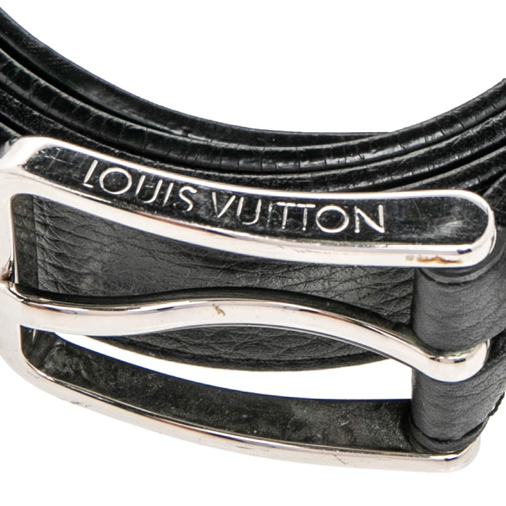 Louis Vuitton, Accessories, Louis Vuitton Louis Vuitton Centure Pont Neuf  35mm Belt Taurillon Leather Bla