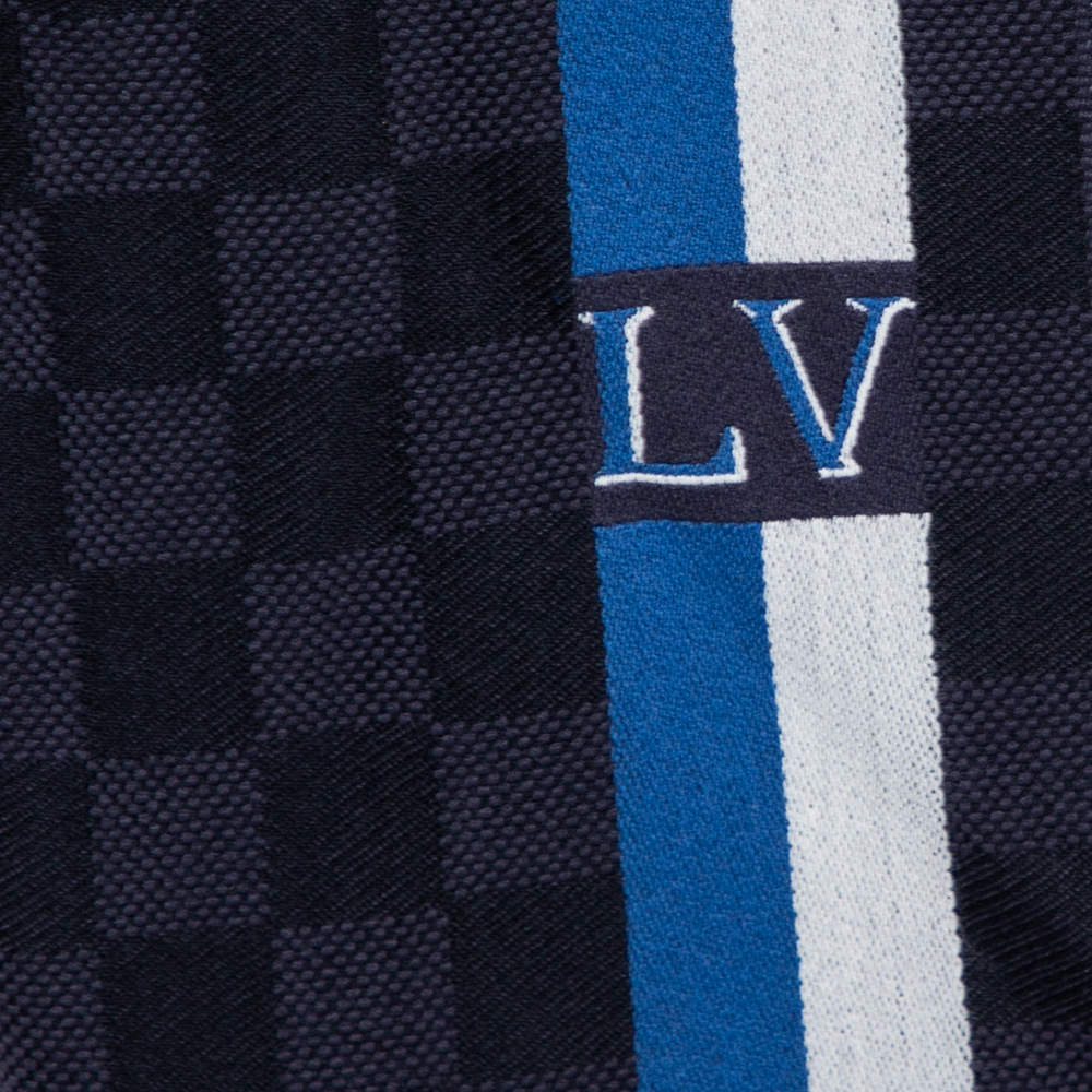 Louis Vuitton Charcoal Grey Messager Damier Wool Scarf Louis Vuitton | The  Luxury Closet