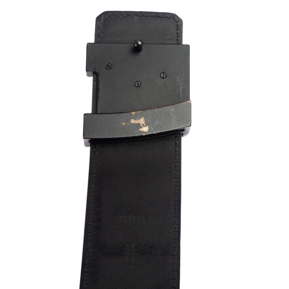 Louis Vuitton Neogram Belt Damier Graphite 30MM Grey/Black in Coated Canvas  with Palladium-tone - US