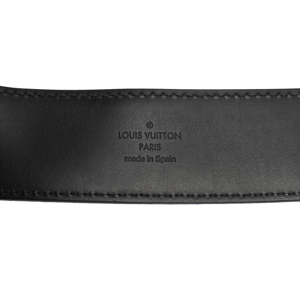 Louis Vuitton, a Damier Graphite 'LV Initiales' belt, size 95, 2009. -  Bukowskis