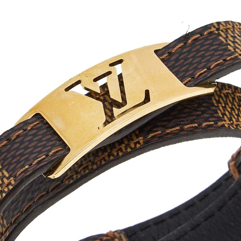 Louis Vuitton Damier Canvas Sign It Double Wrap Bracelet 19 CM Louis  Vuitton