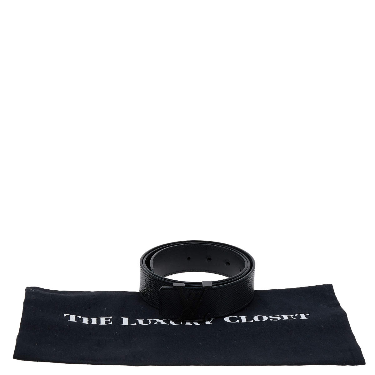 Louis Vuitton Brown Taiga Leather Belt Size 110/44 - Yoogi's Closet