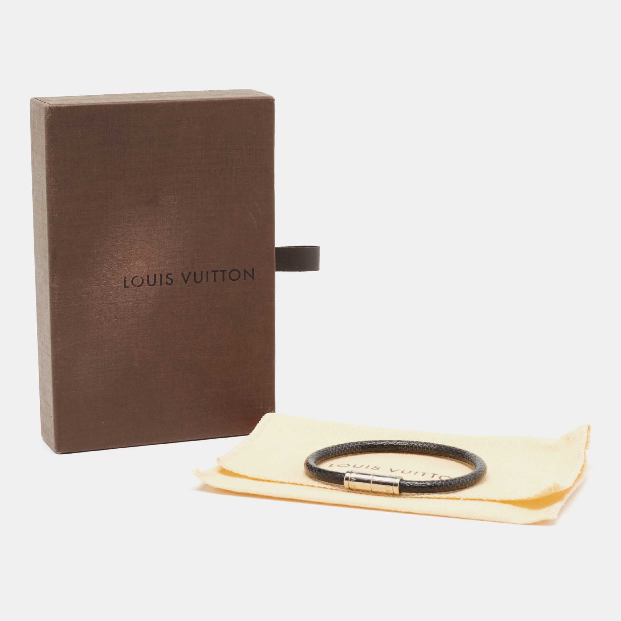 Louis Vuitton Damier Graphite Keep It Bracelet – The Closet
