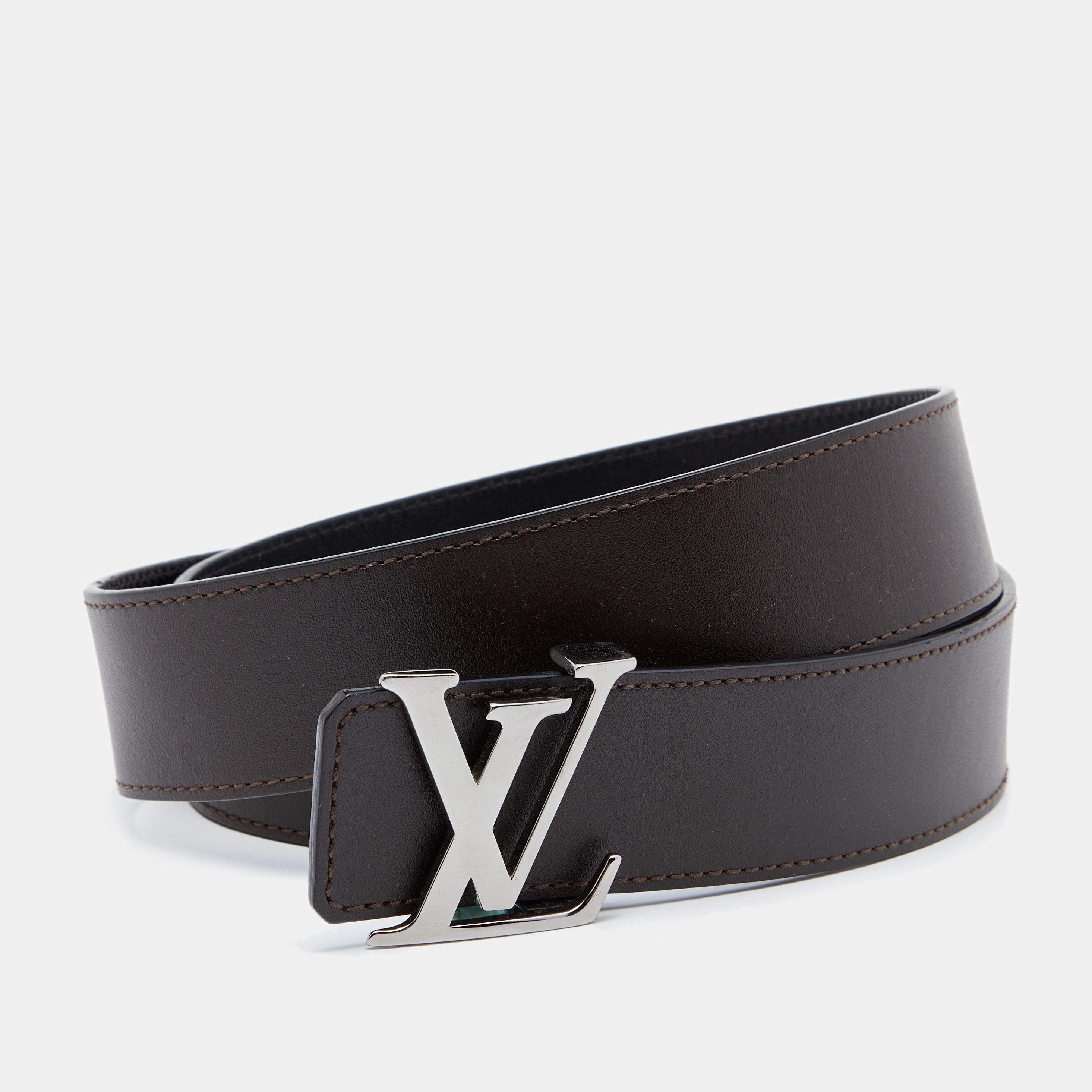 Louis Vuitton Brown/Black Monogram Canvas and Epi Leather Circle Reversible  Belt Size 90 cm Louis Vuitton | The Luxury Closet