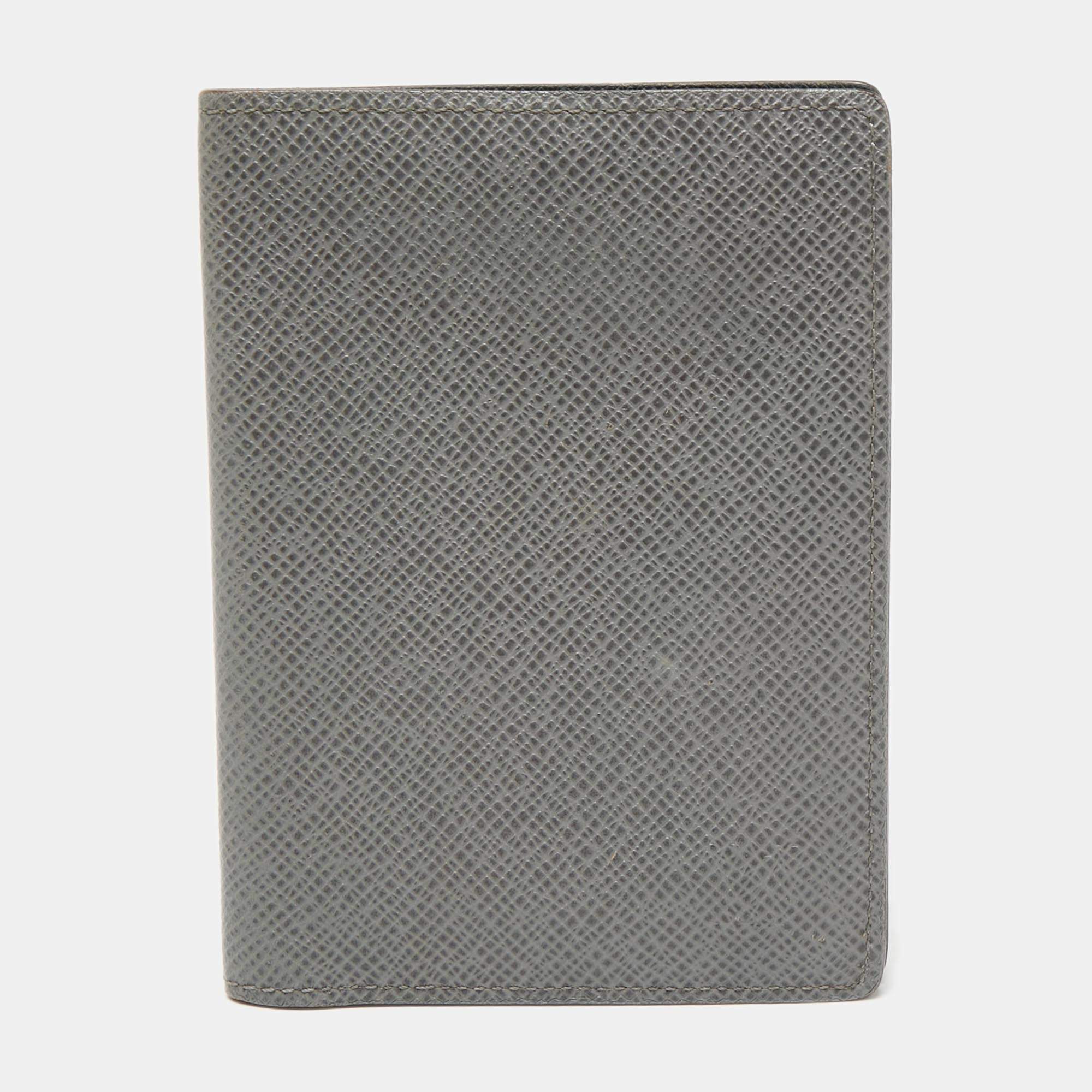 Louis Vuitton Glacier Taiga Leather Passport Holder