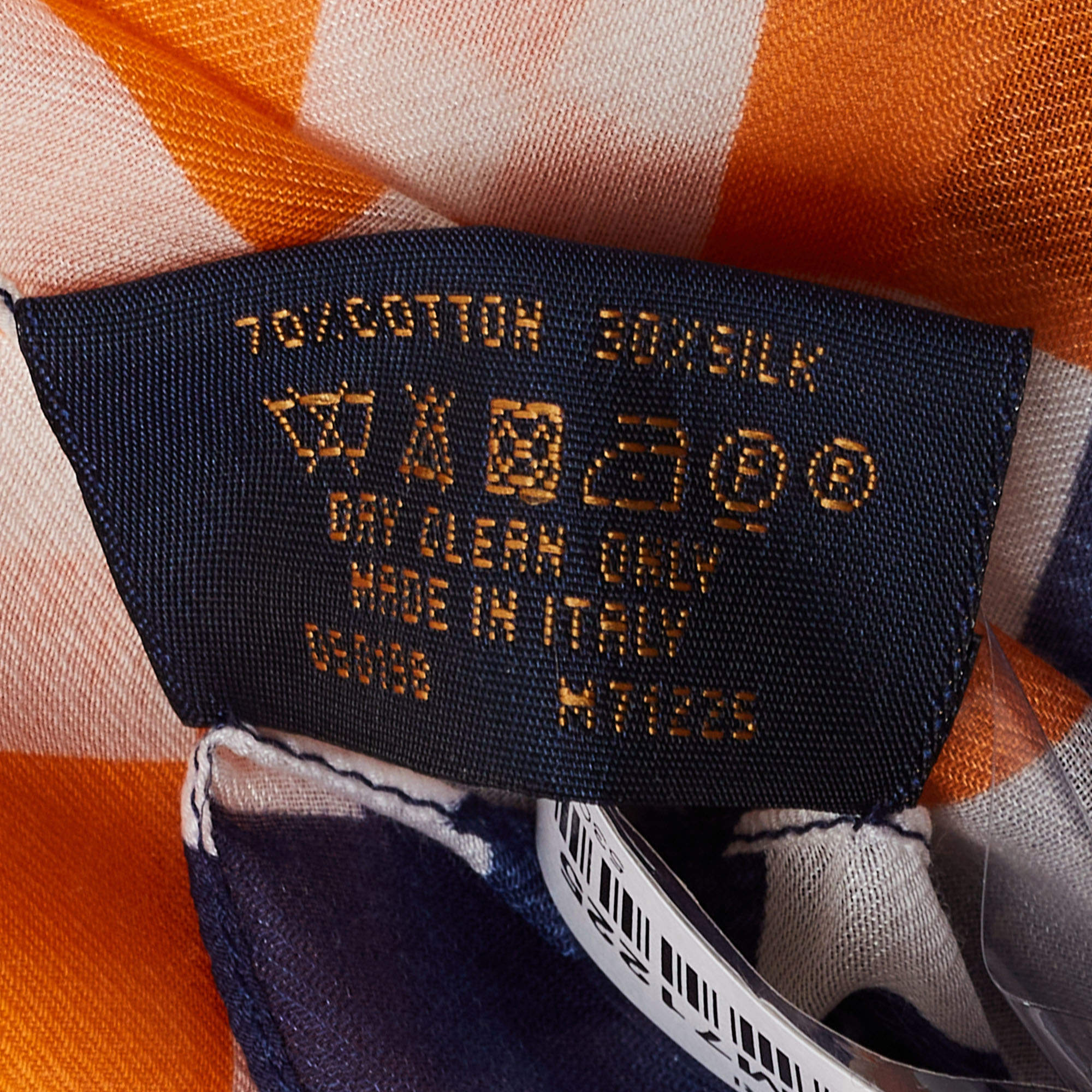 Louis Vuiton Men's Blue Orange Uniformes Woven 100% Silk Tie – Luxuria & Co.