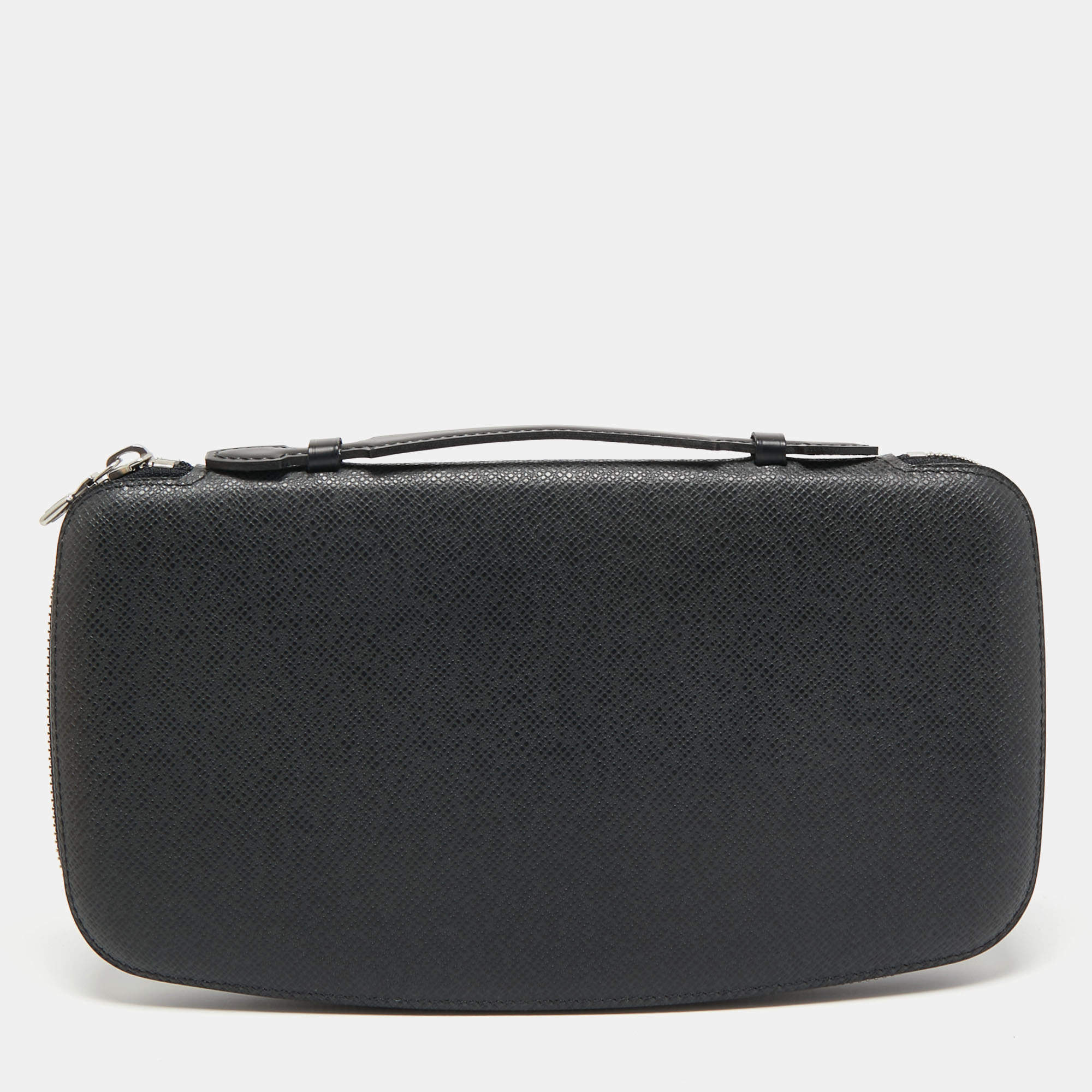 Pre Owned Louis Vuitton Black Taiga Leather Atoll Travel Organizer