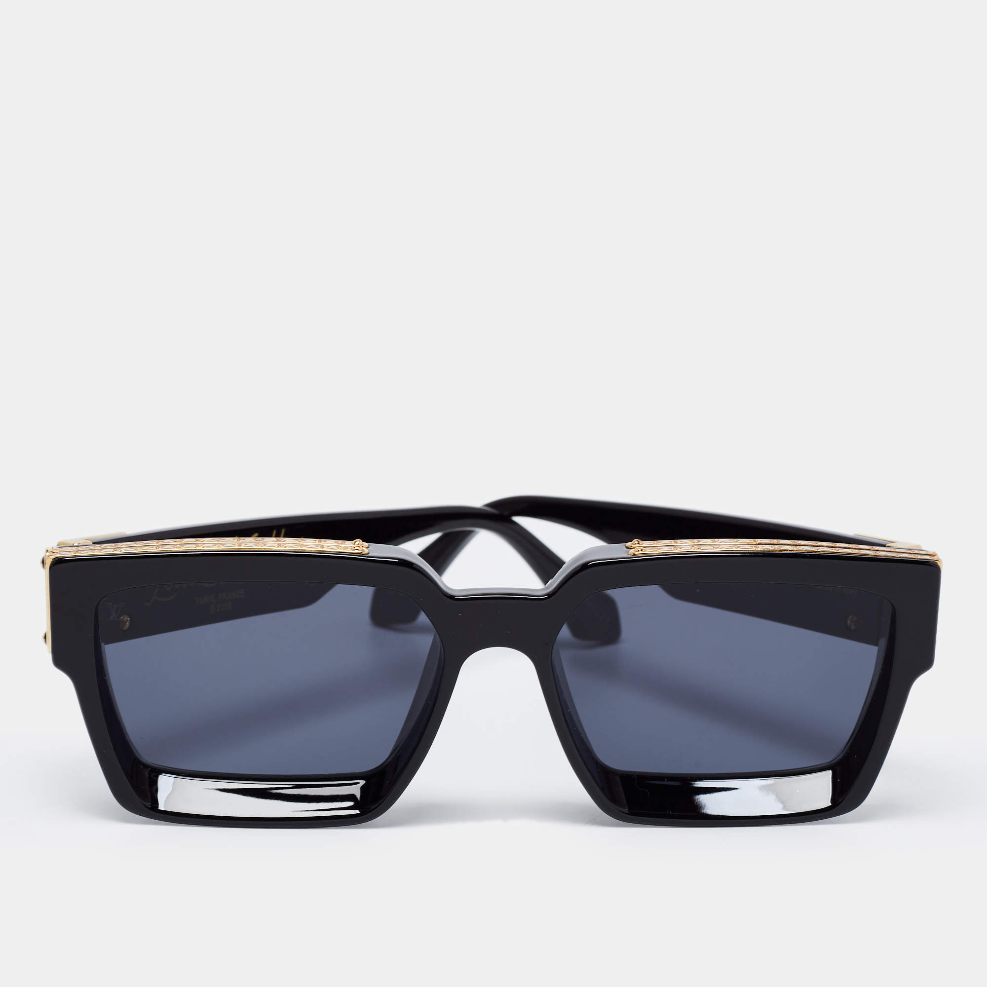 Louis Vuitton Z1165E 1.1 Millionaires Sunglasses, Black, E