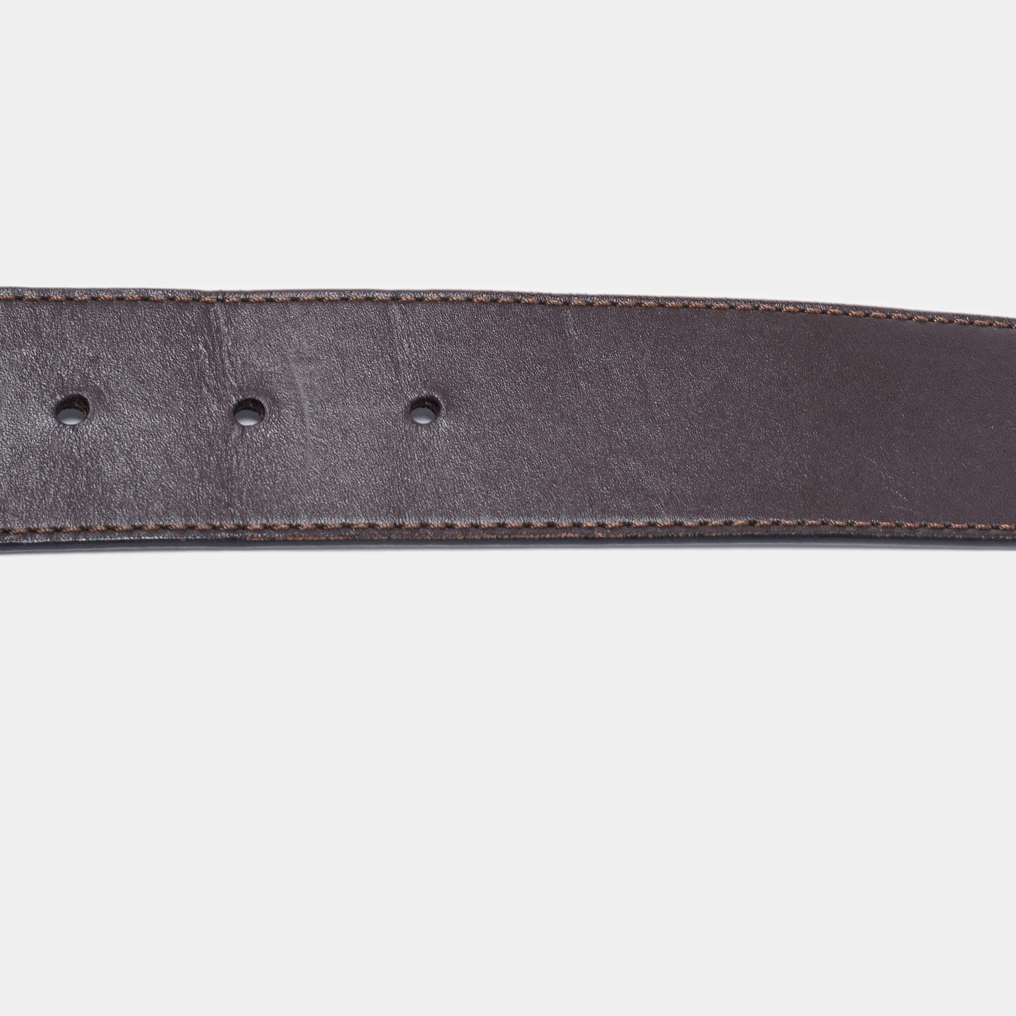 Initiales leather belt Louis Vuitton Brown size 90 cm in Leather - 33396714