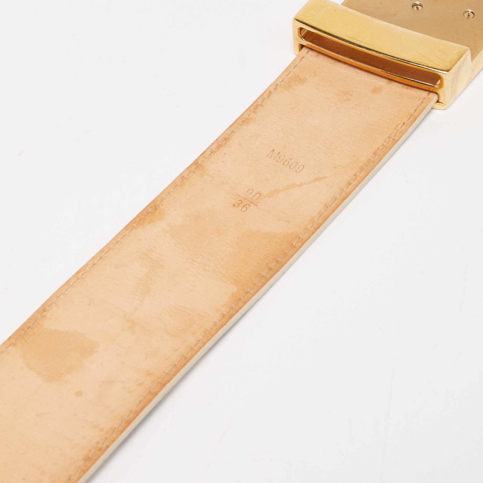Louis Vuitton Mini Damier Belt Damier Azur Canvas Belt ○ Labellov