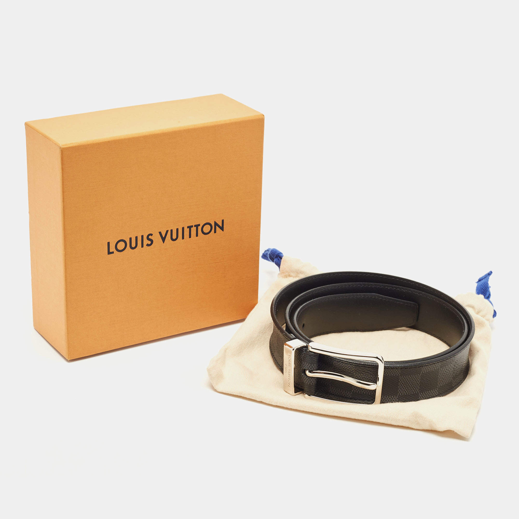 Louis Vuitton Damier Graphite Ceinture Pont Neuf Belt 860823 – Bagriculture