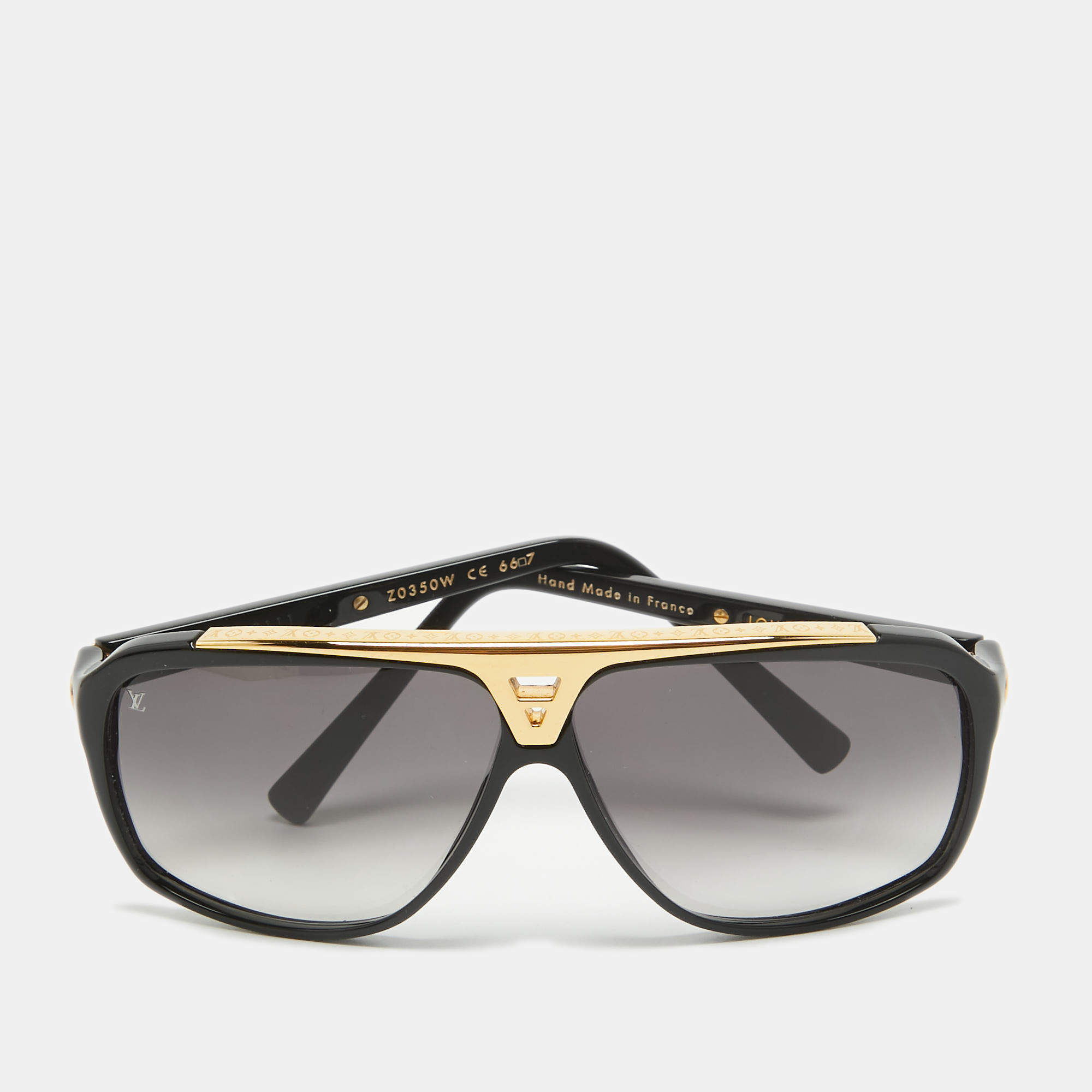 Louis Vuitton Black Gradient Z0350W Evidence Square Sunglasses 