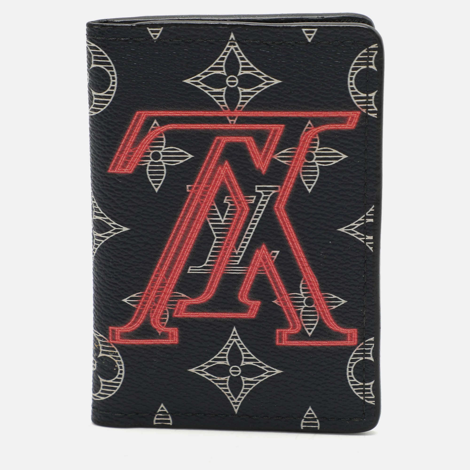 Pre Owned Louis Vuitton Monogram Ink Upside Down Canvas Pocket Organizer