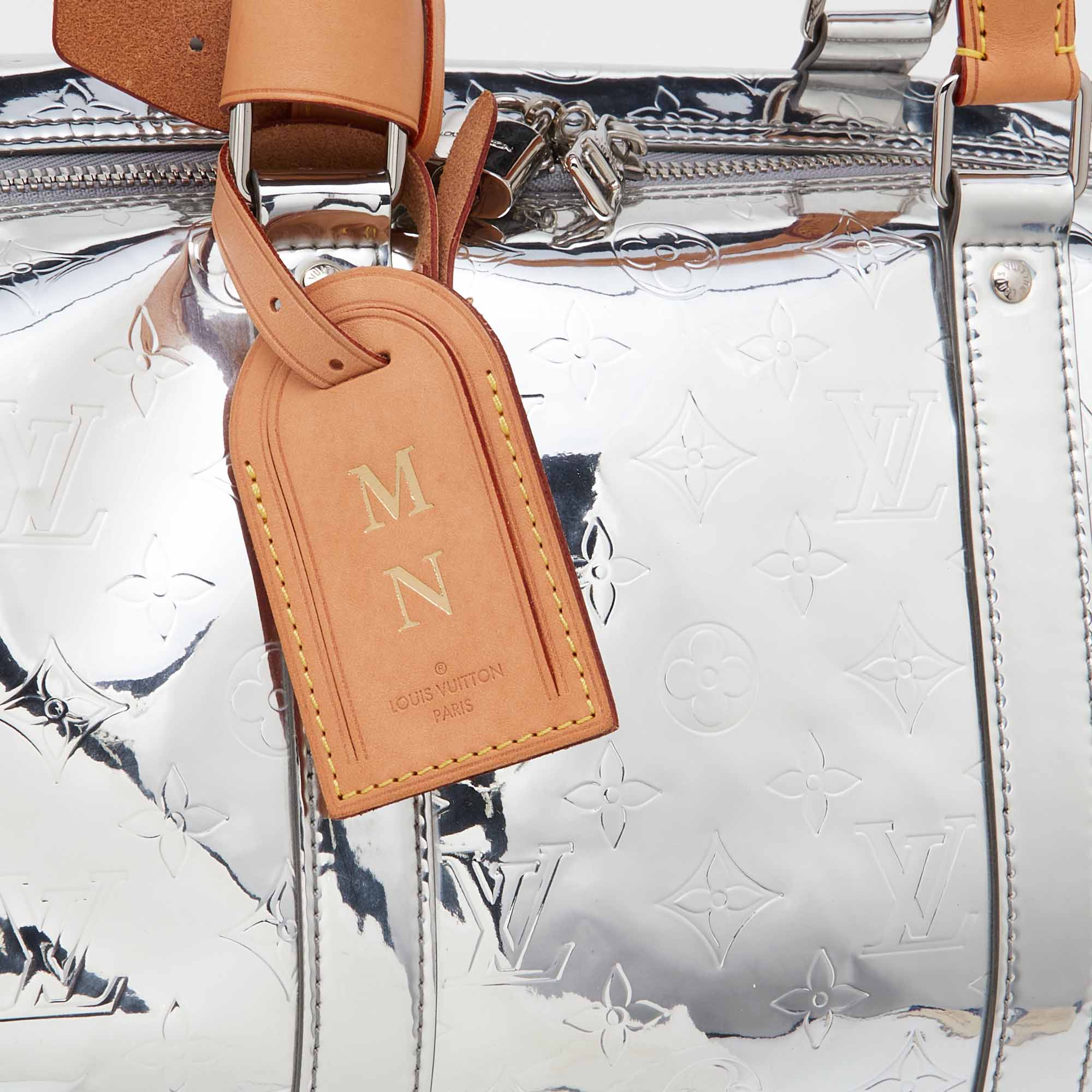 【あふれる存在感♪】Louis Vuitton Keepall 50 Monogram Mirror Louis Vuitton Virgil Abloh Monogram Keepall 50 Mirror Bag -