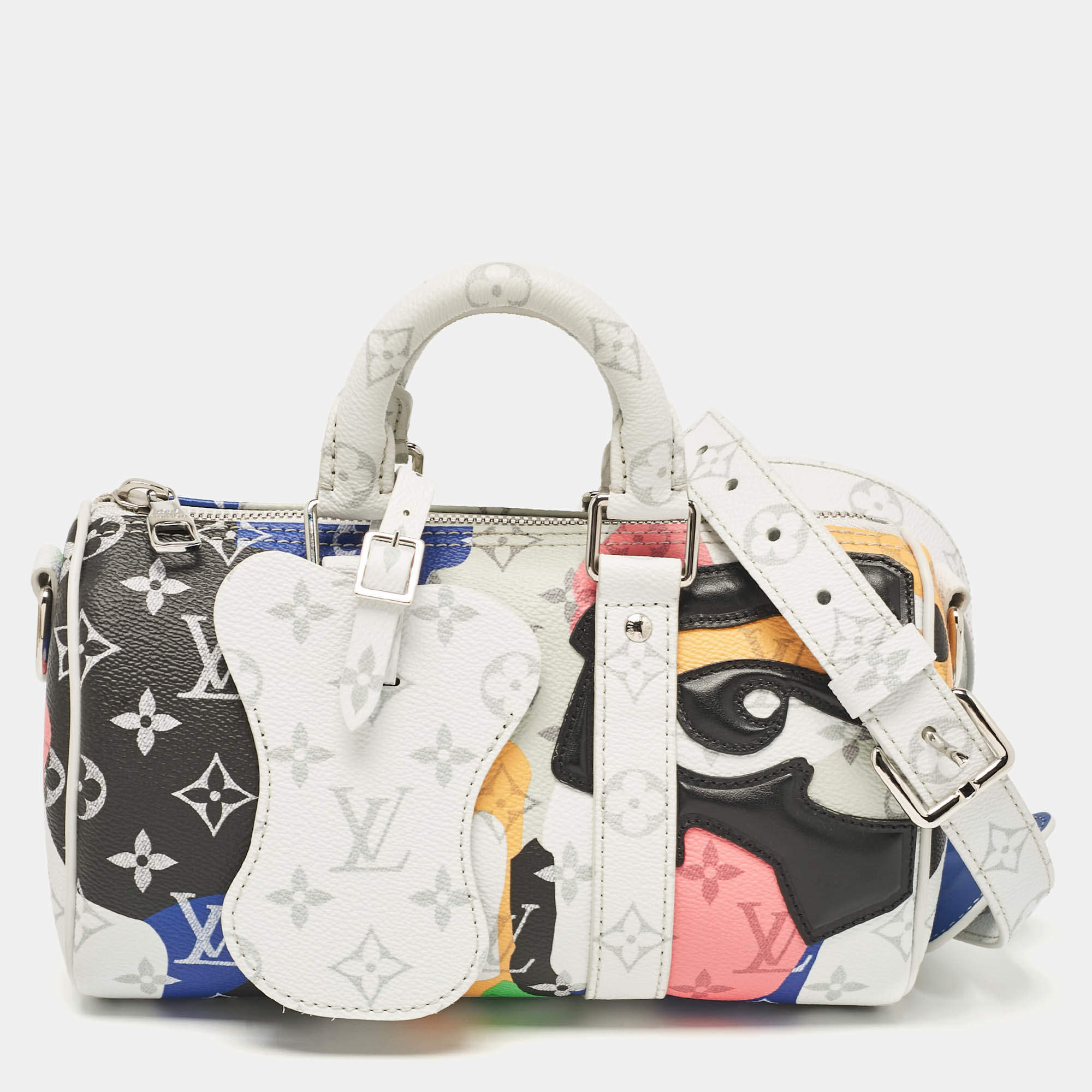 Louis Vuitton Multicolor Monogram Canvas Keepall Bandoulière 25 Bag