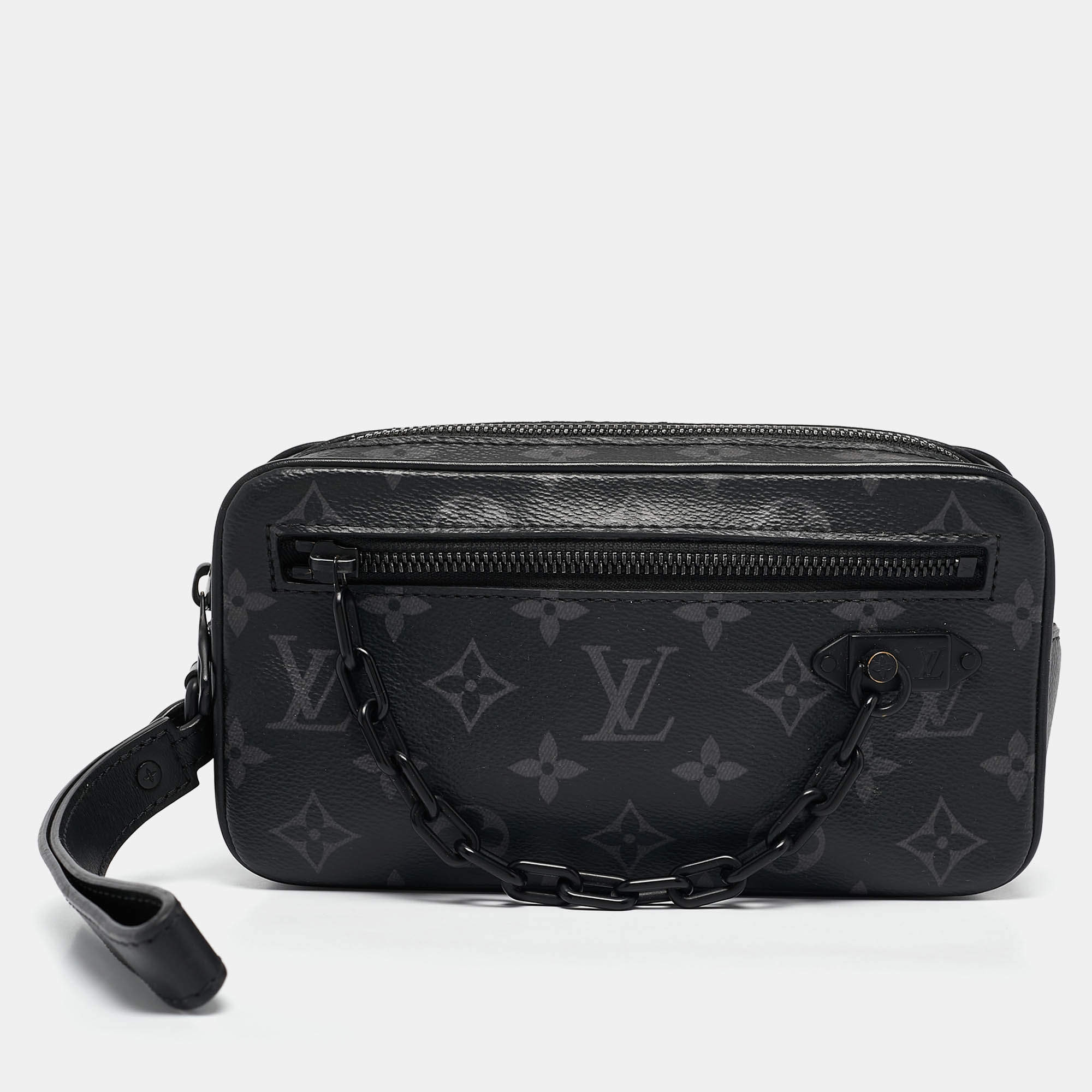 Louis Vuitton Monogram Eclipse Canvas Pochette Volga Bag