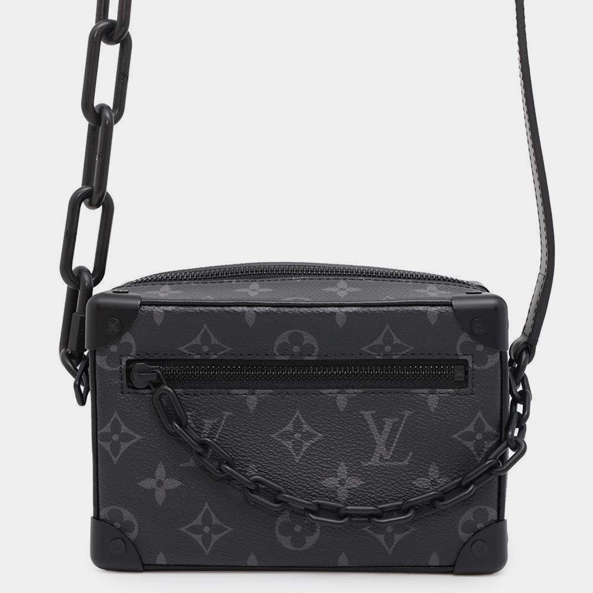 Louis Vuitton Noir Monogram Eclipse Mini Soft Trunk  Bag