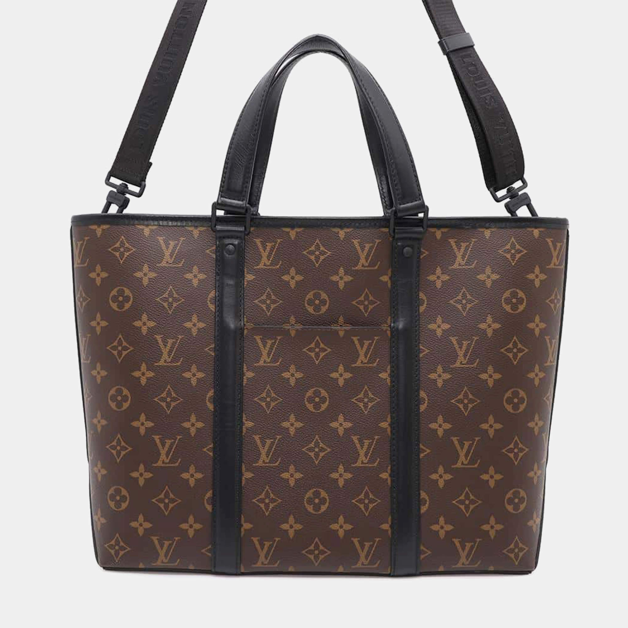 Louis Vuitton Brown Monogram Macassar Canvas Weekend PM Tote Bag 