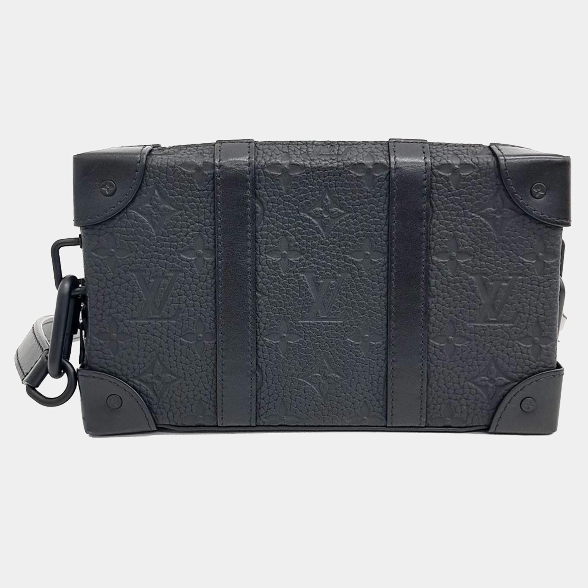 Louis Vuitton Black Leather Soft Trunk Wallet