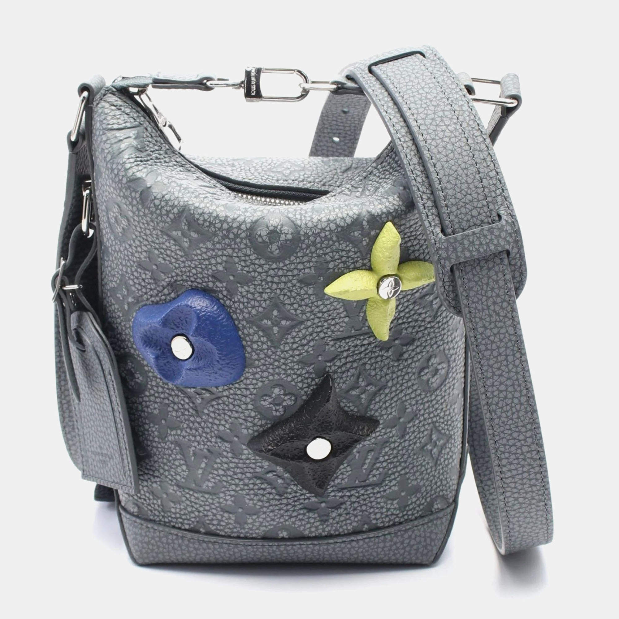 Louis Vuitton Grey Taurillon Leather Monogram Taurillon Cruiser PM Hobo 