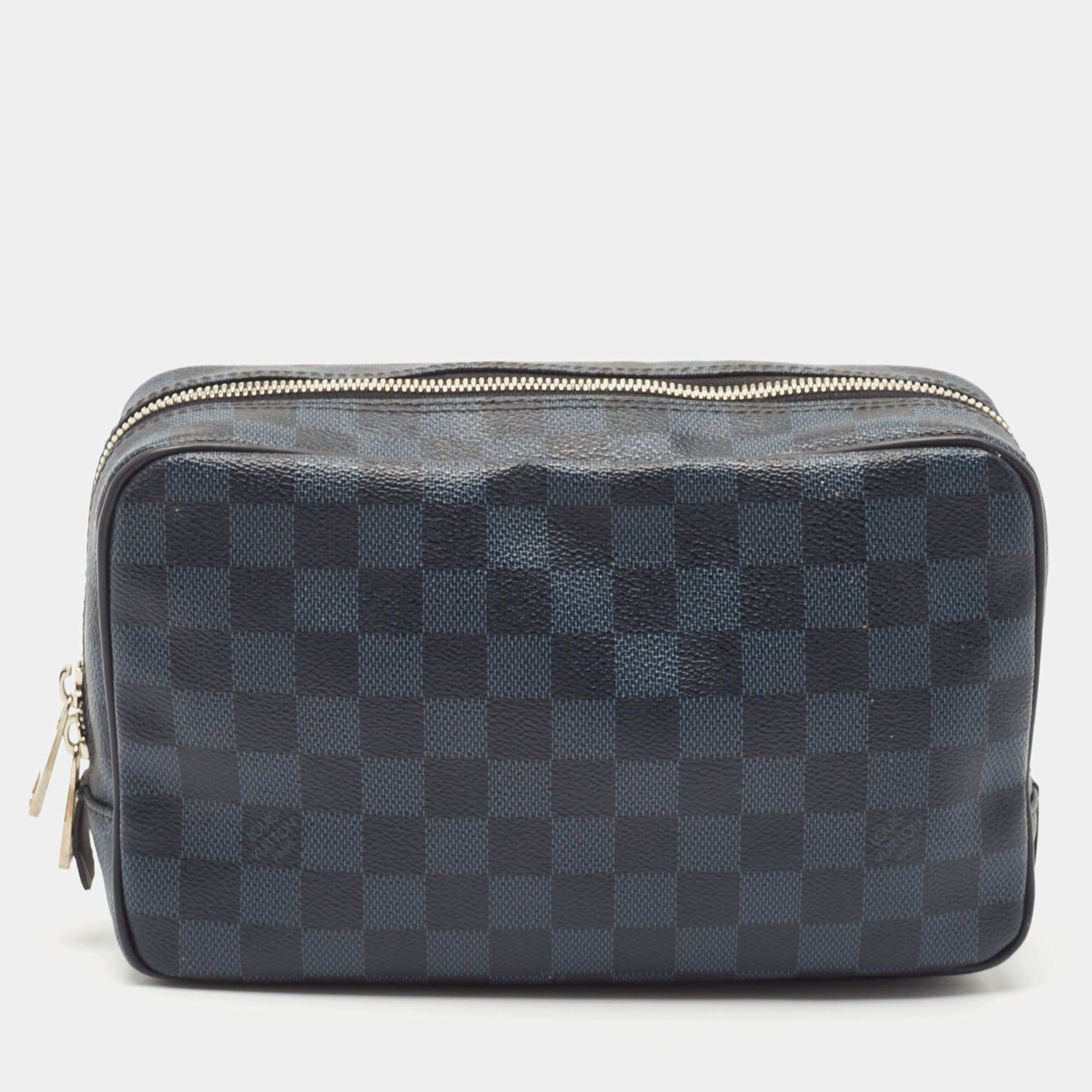 Louis Vuitton Damier Cobalt Canvas Toilet Pouch GM