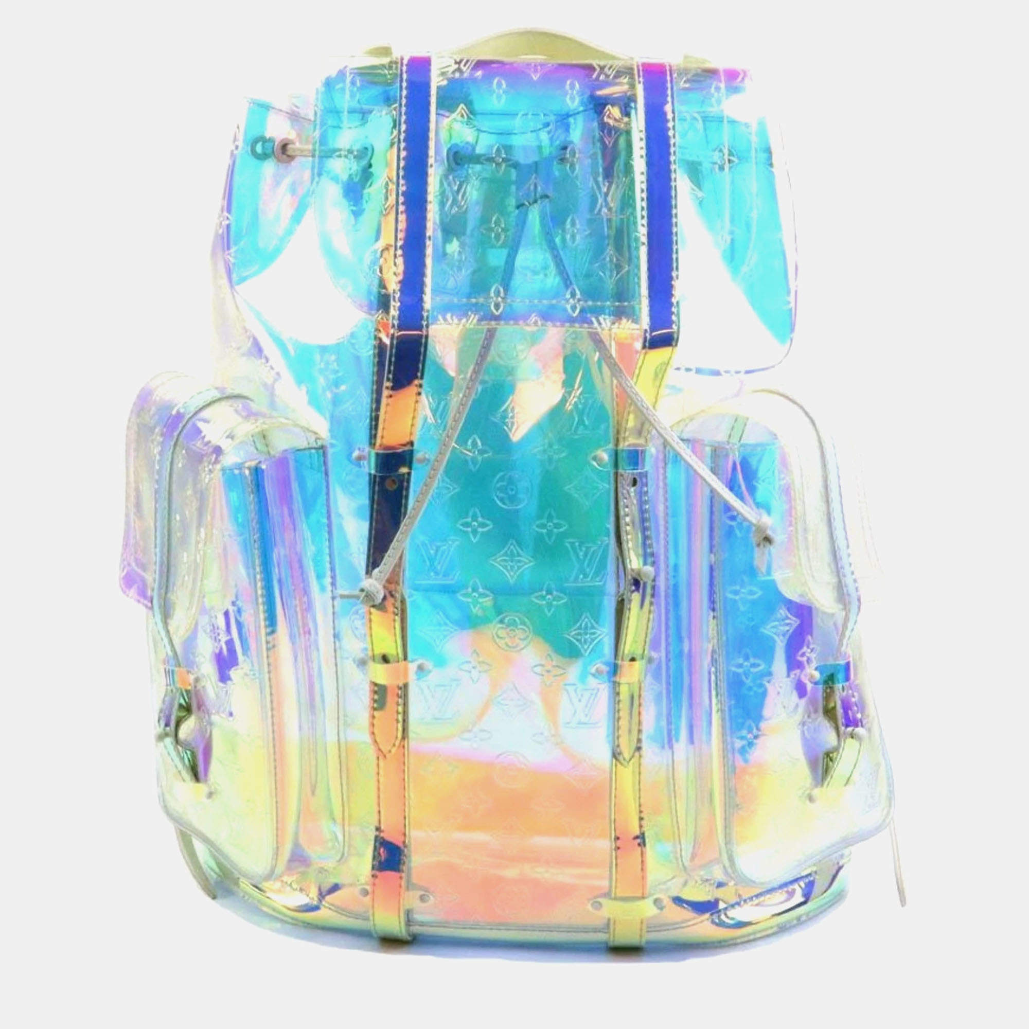Louis Vuitton Multicolor PVC Monogram Prism Christopher GM Backpack