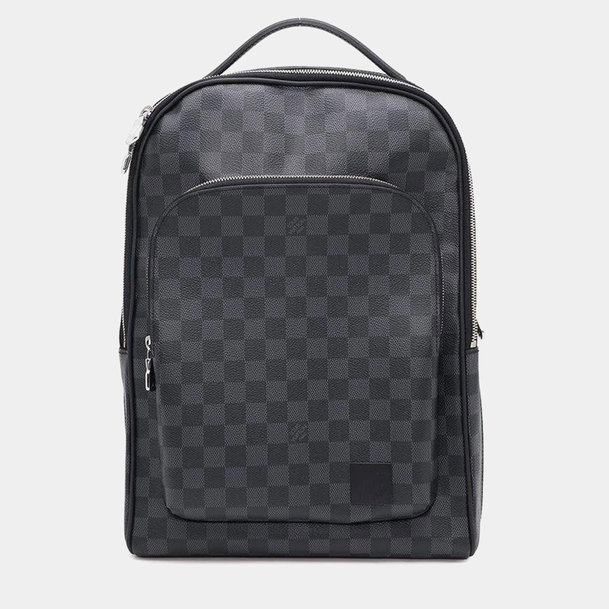 Louis Vuitton Black Damier Graphite Canvas Avenue Backpack
