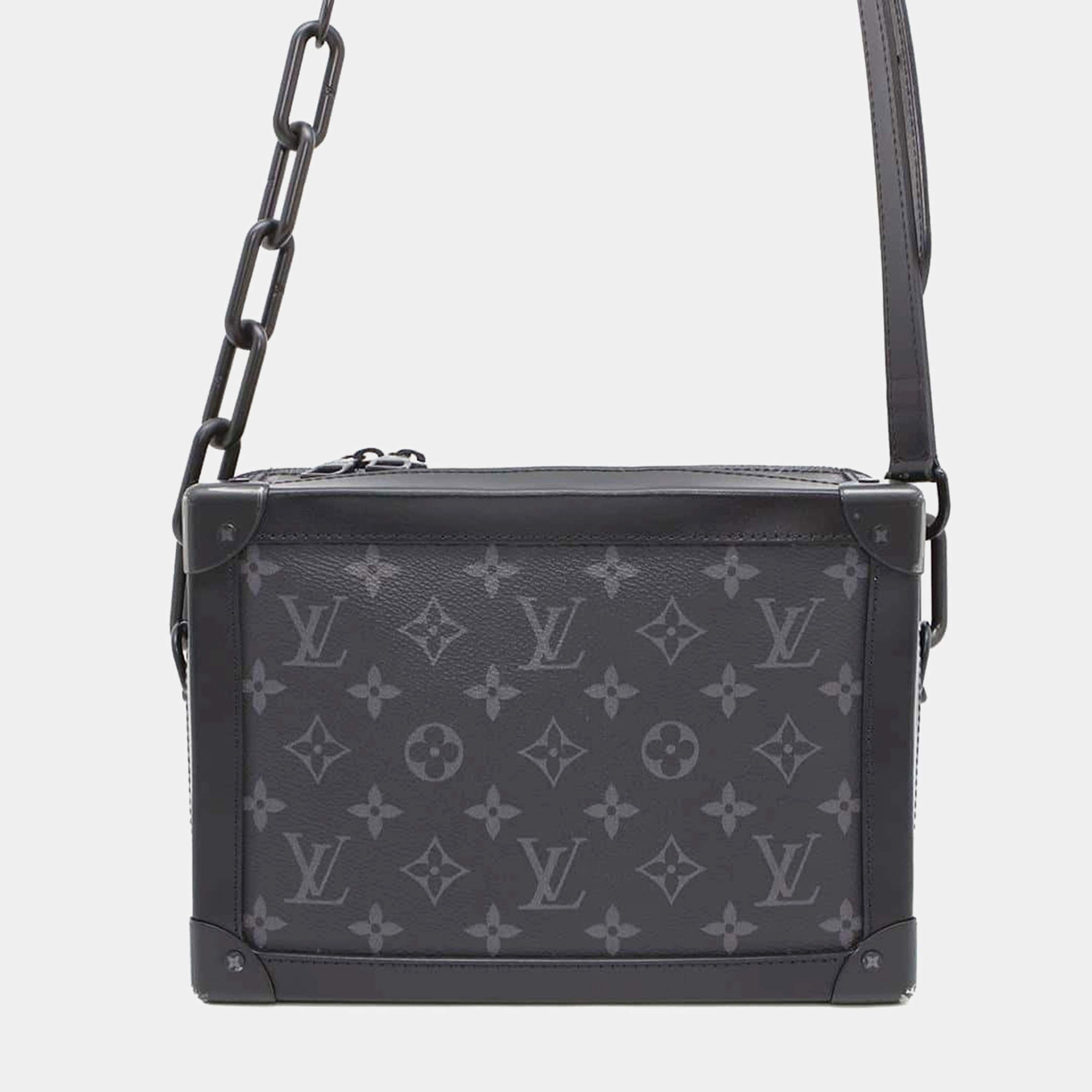 Louis Vuitton Noir Monogram Eclipse Soft Trunk Shoulder Bag