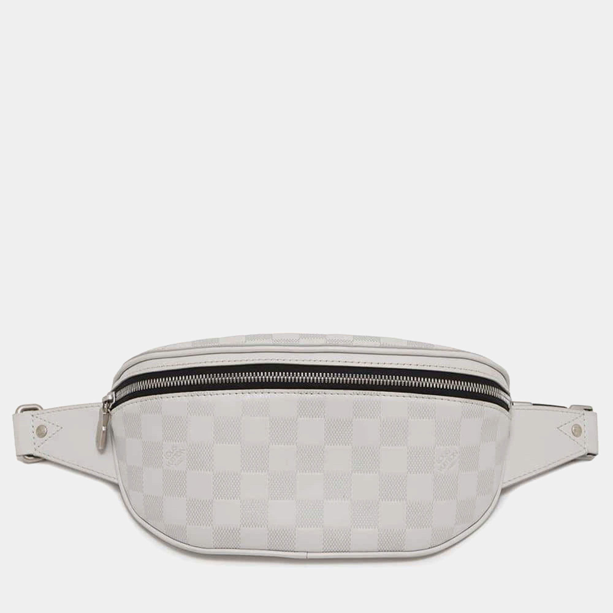 Louis Vuitton Canvas Blanc Damier Infini Leather Bumbag