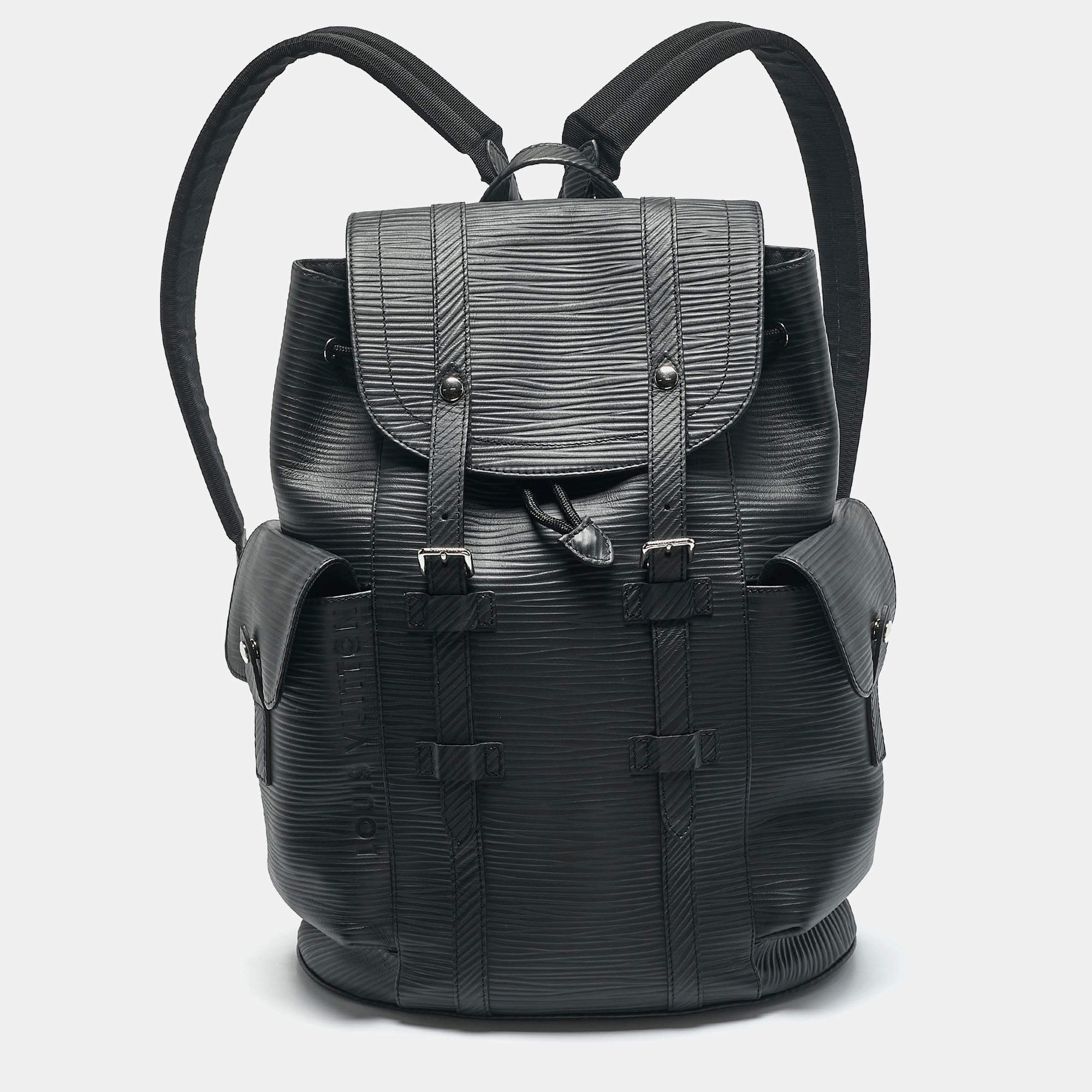 Louis Vuitton Black Epi Leather Christopher PM Backpack