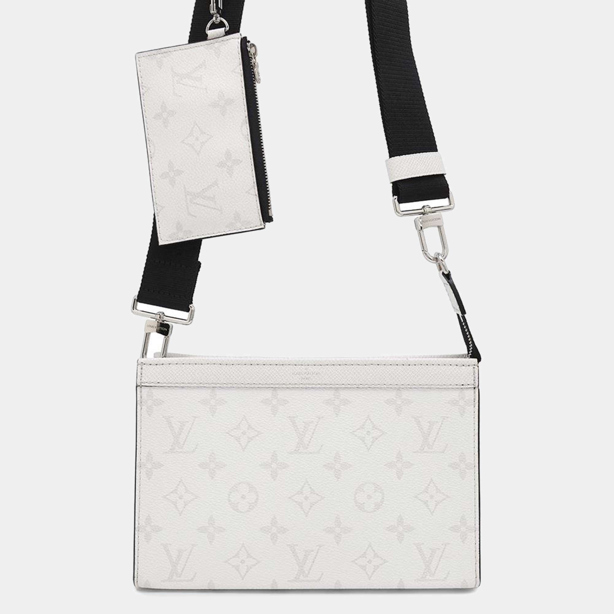 Louis Vuitton Optical White Monogram Taiga Leather Gaston Wearable Wallet  