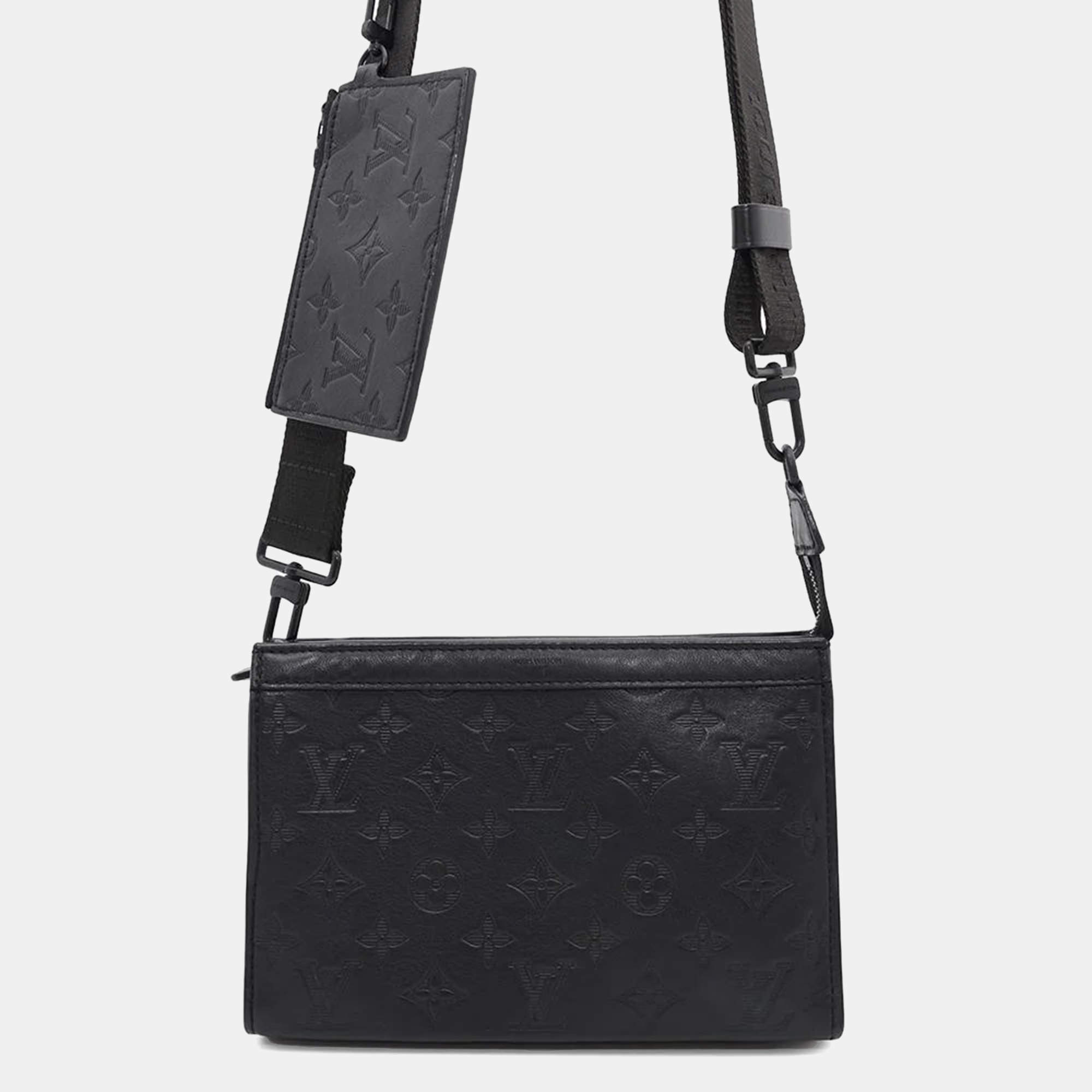 Louis Vuitton Black Monogram Shadow Gaston Wearable Wallet