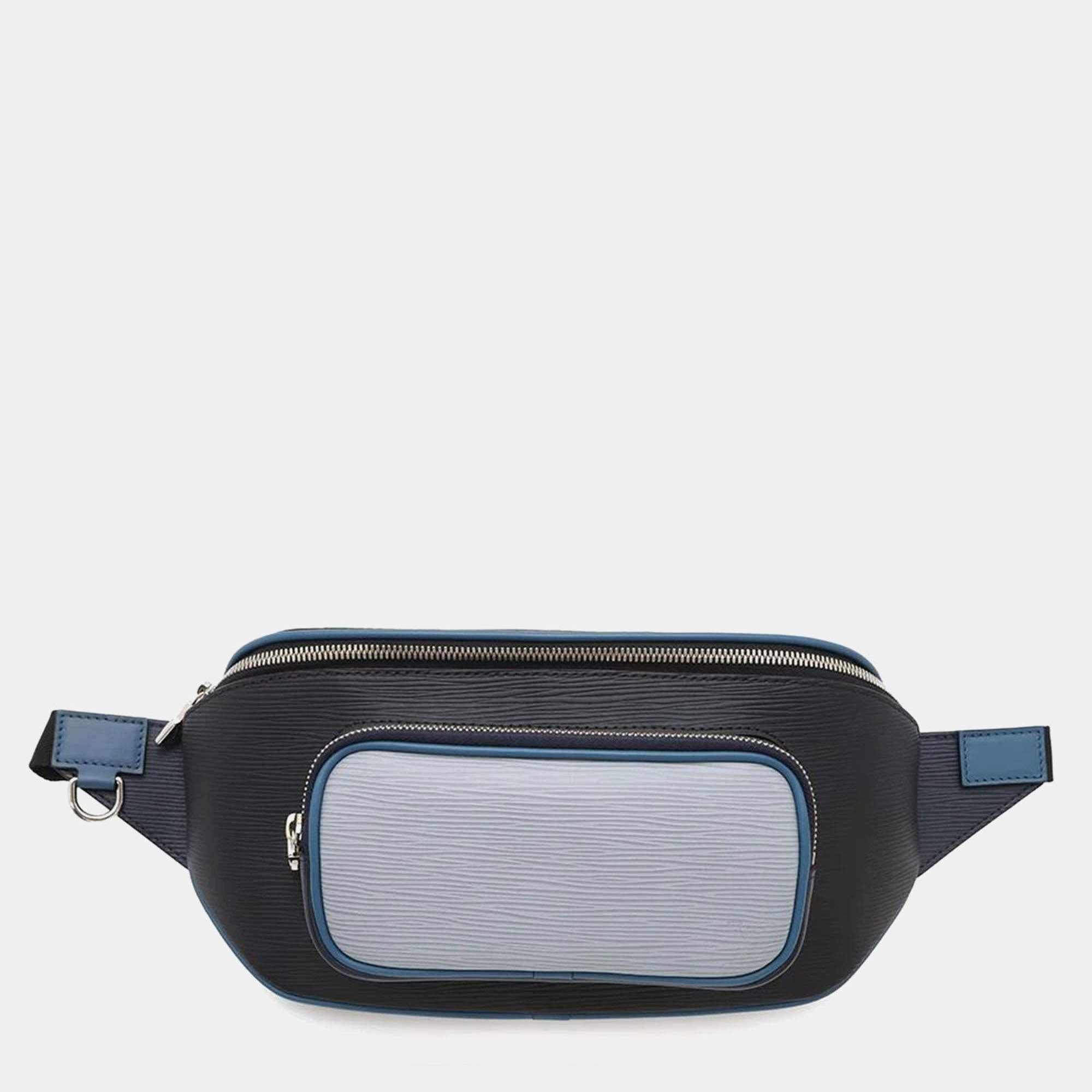 Louis Vuitton Black Epi Leather Monogram Eclipse Bumbag