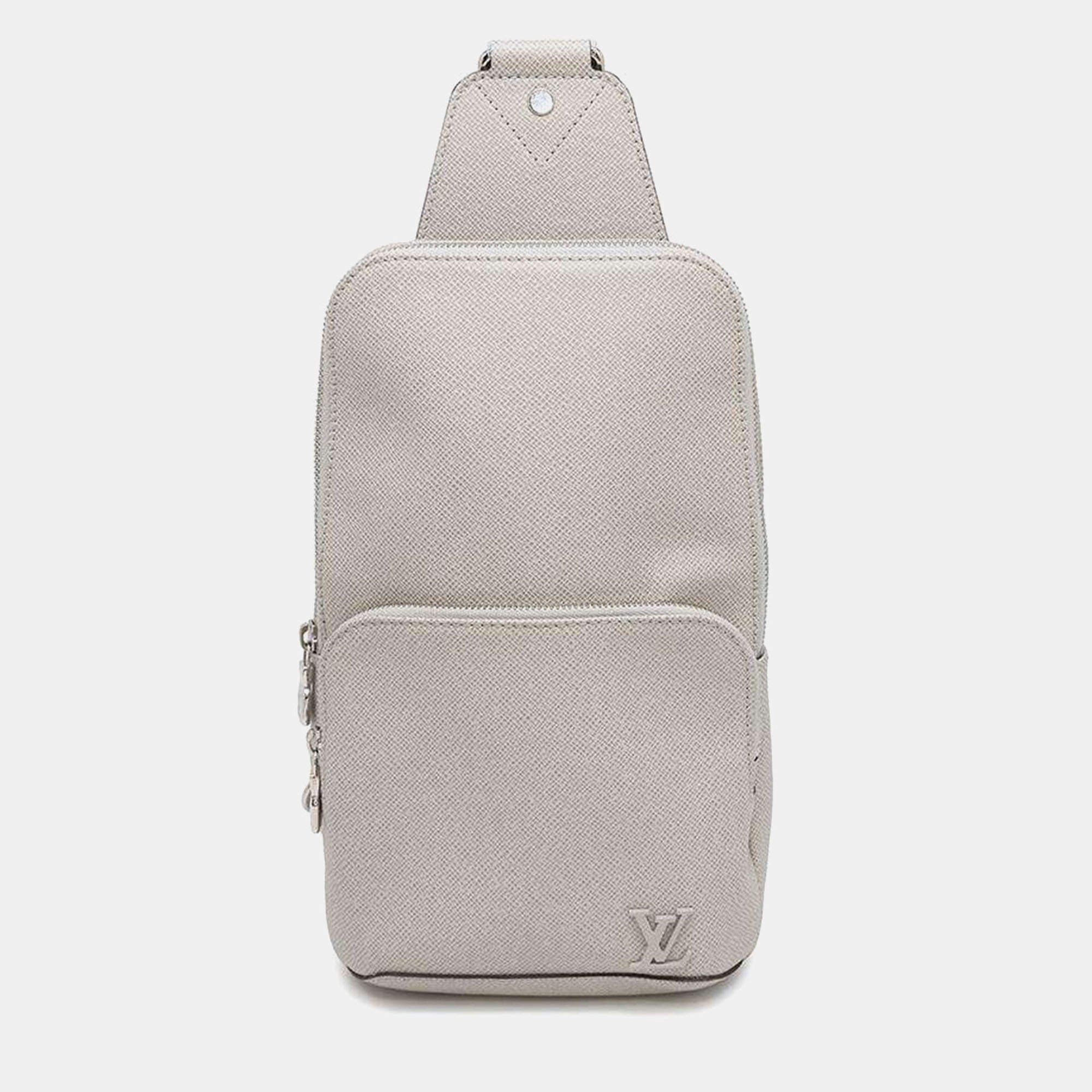 Louis Vuitton Beige Taiga Leather Avenue Sling Bag