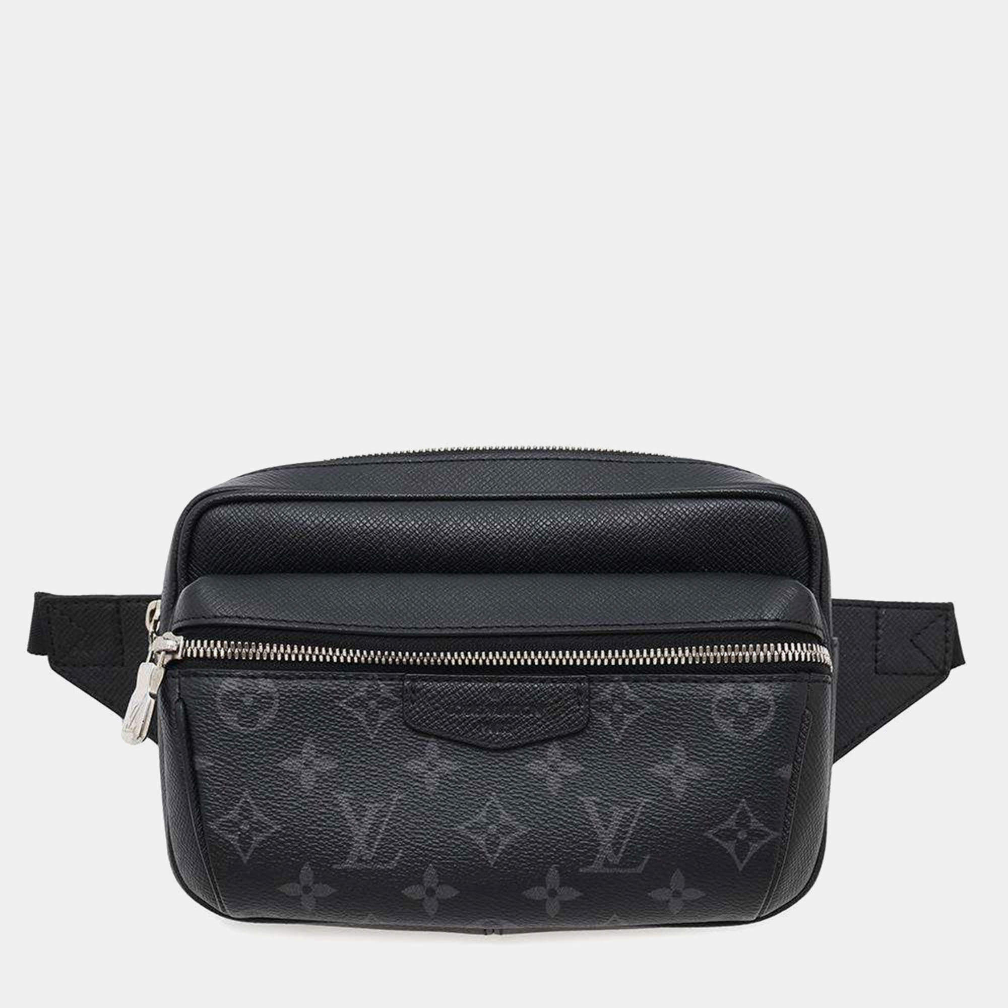Louis Vuitton Noir Taiga Leather Monogram Eclipse PM Bumbag