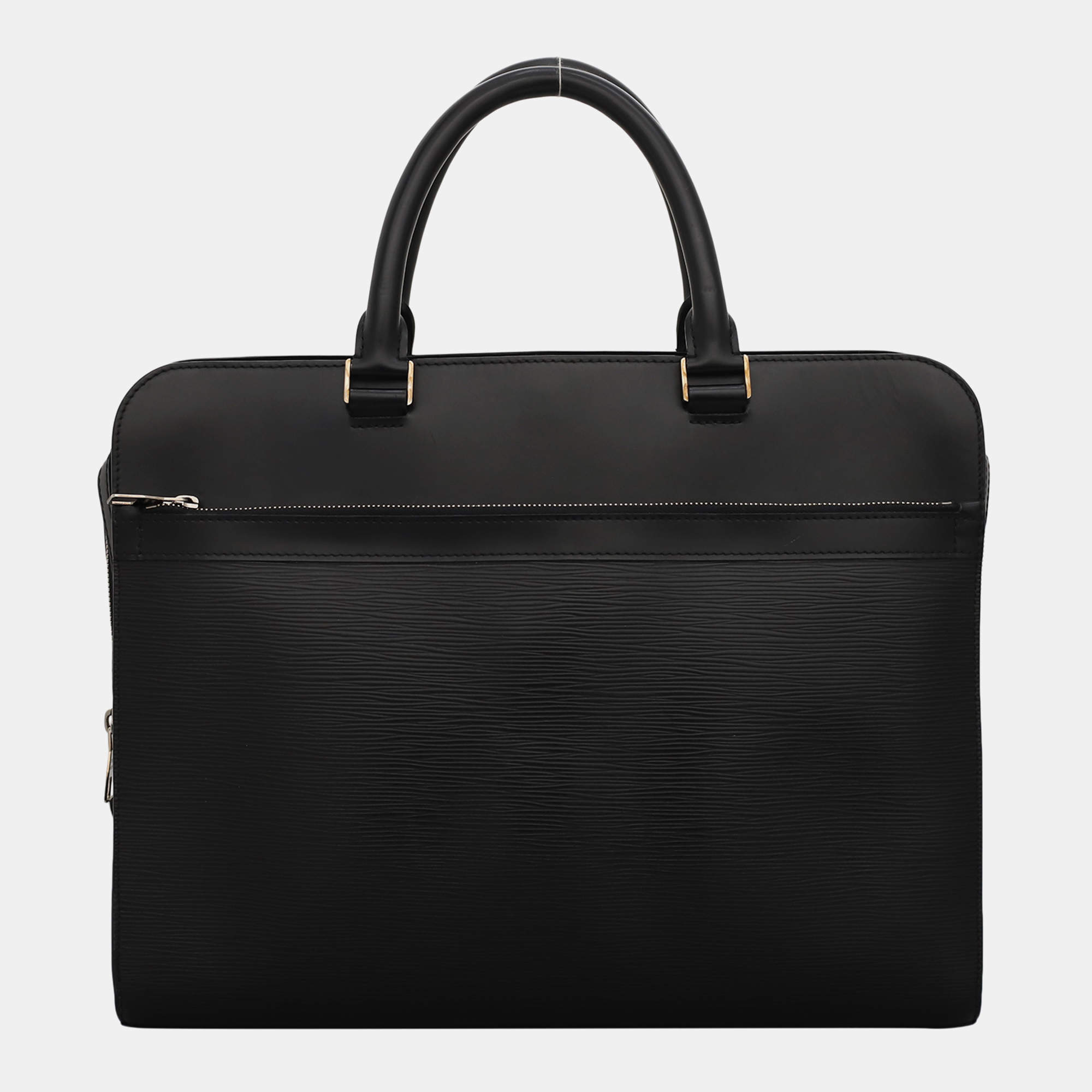 Louis Vuitton Black Epi Bassano Briefcase Bag