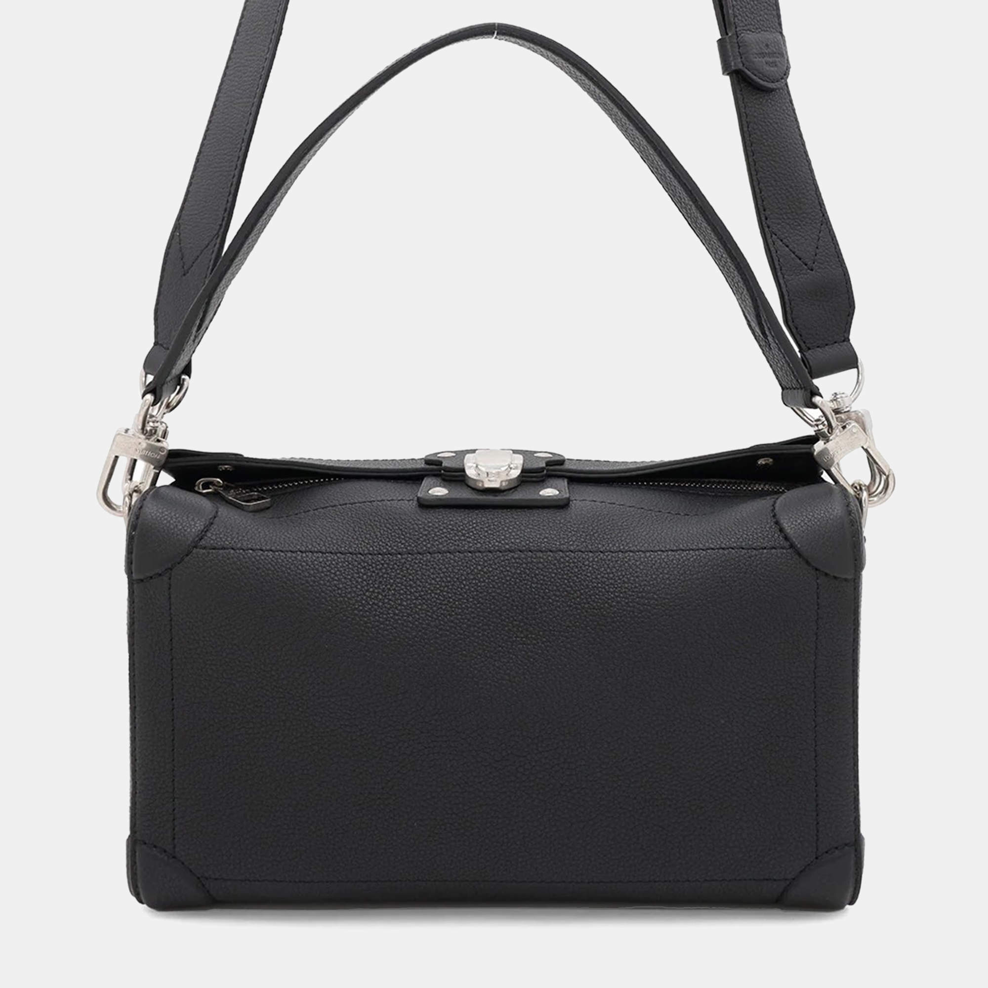 Louis Vuitton Soul Trunk Ew Black Lv Colorado Calf Leather