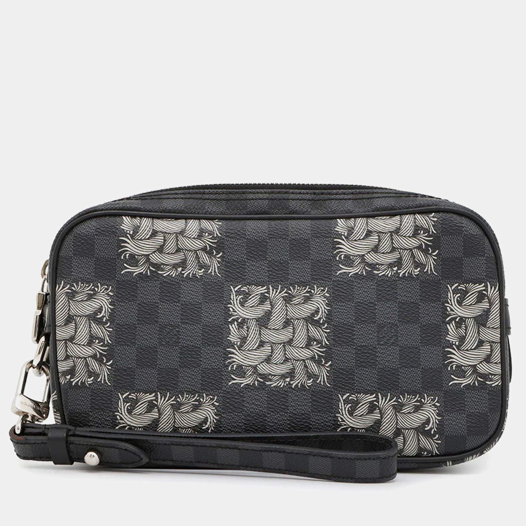 Louis Vuitton Pochette Volga Christopher Nemeth Noir Damier Graphite