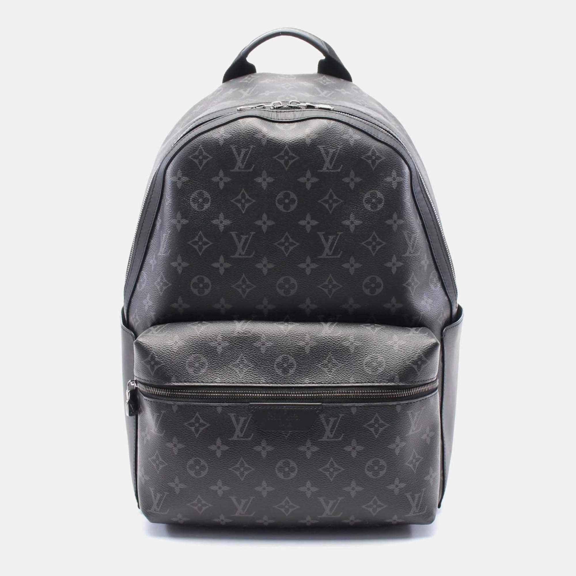Louis Vuitton Discovery Backpack Pm Coated Canvas Leather Monogram Eclipse Black