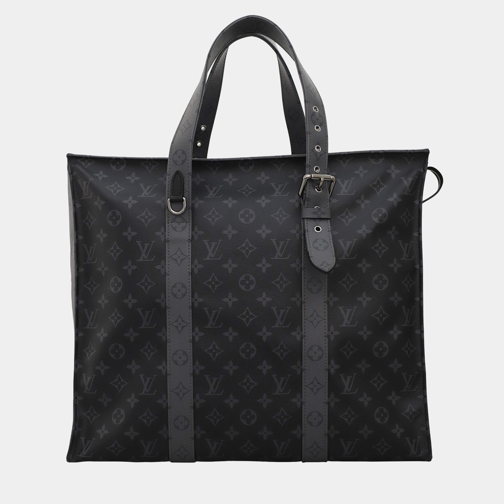 Louis Vuitton New Cabas Zippe Bag Reverse Monogram Eclipse Canvas GM