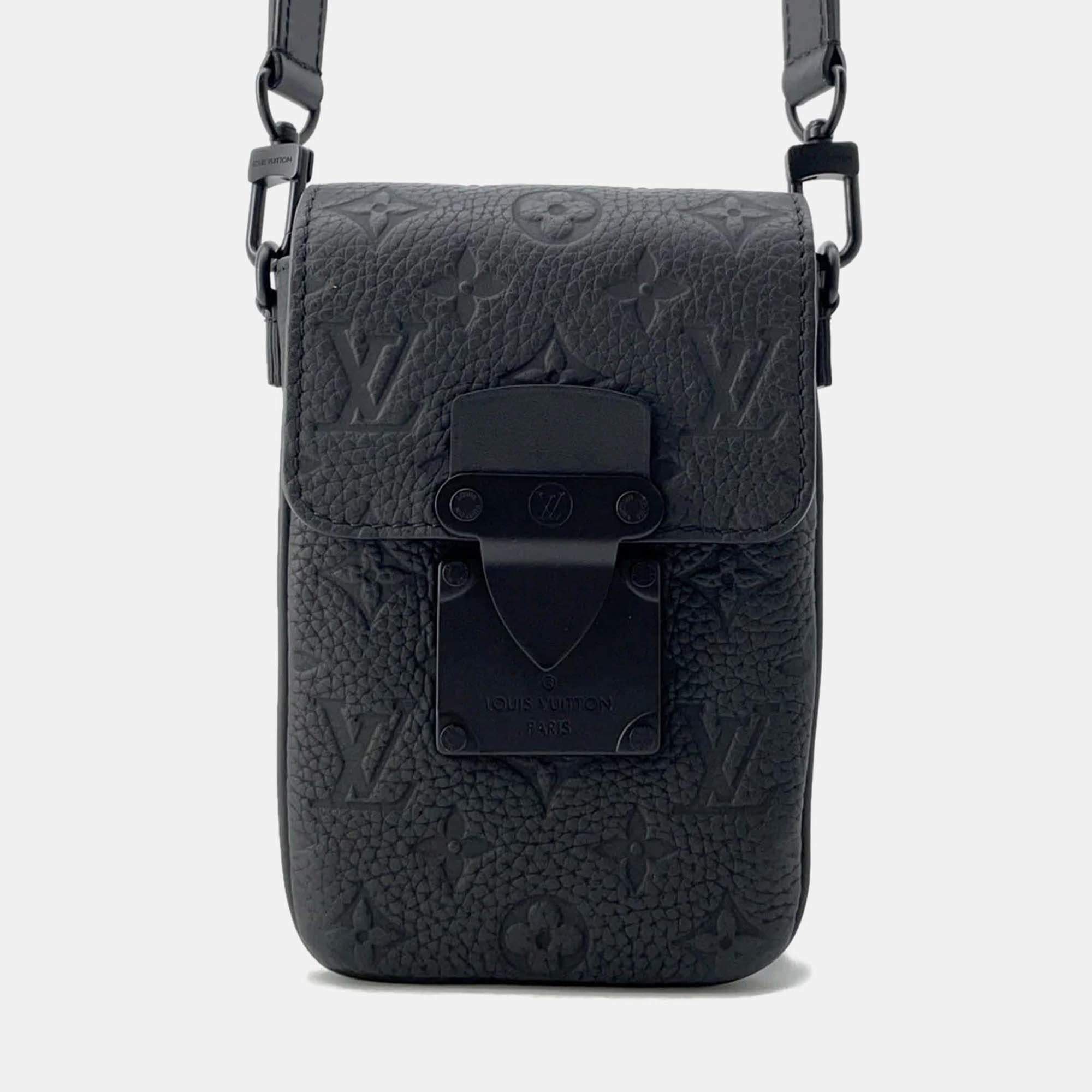 Louis Vuitton Spadlock Vertical Wearable Wallet Noir Monogram Taurillon