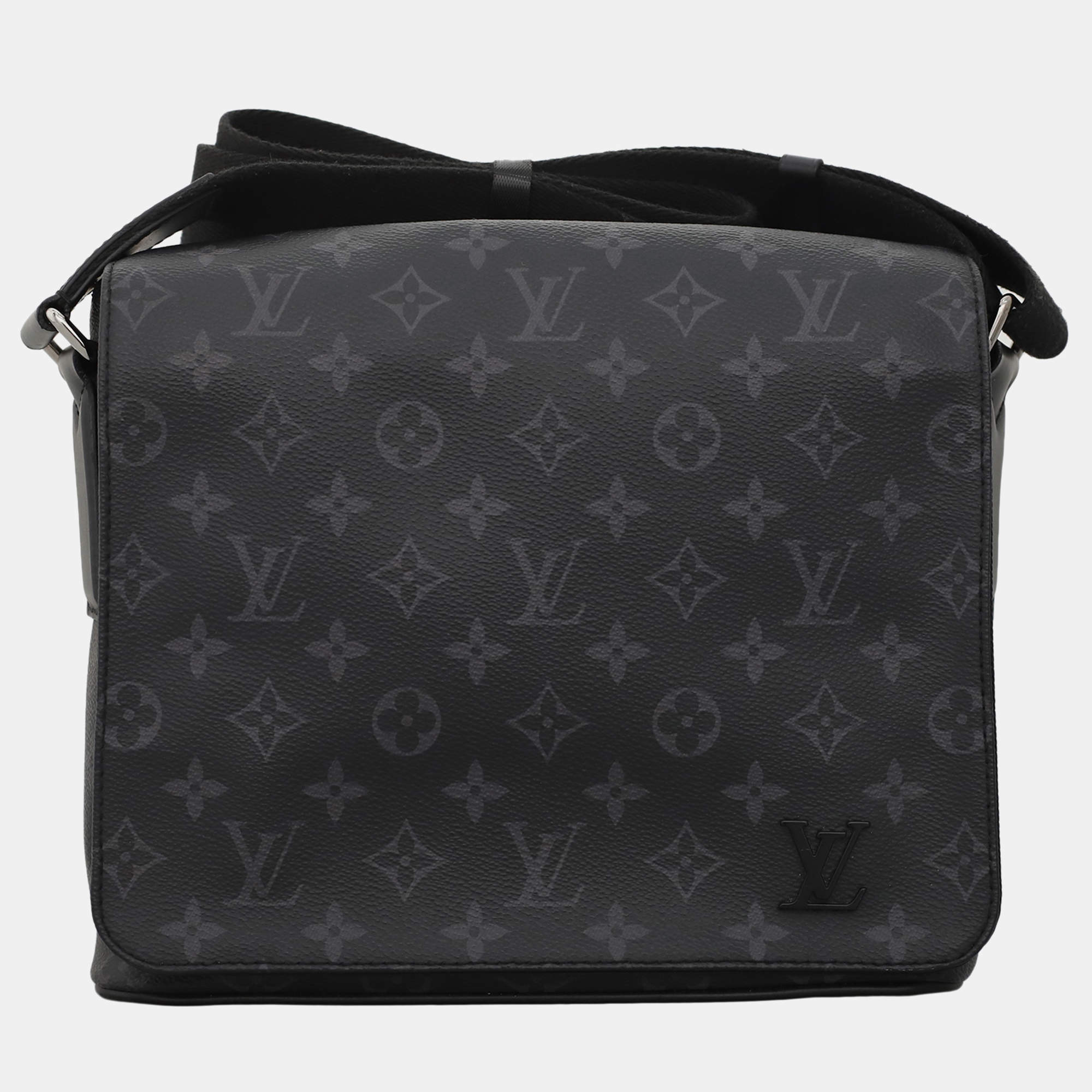 Pre Owned Louis Vuitton Monogram Eclipse District PM Messenger Bag