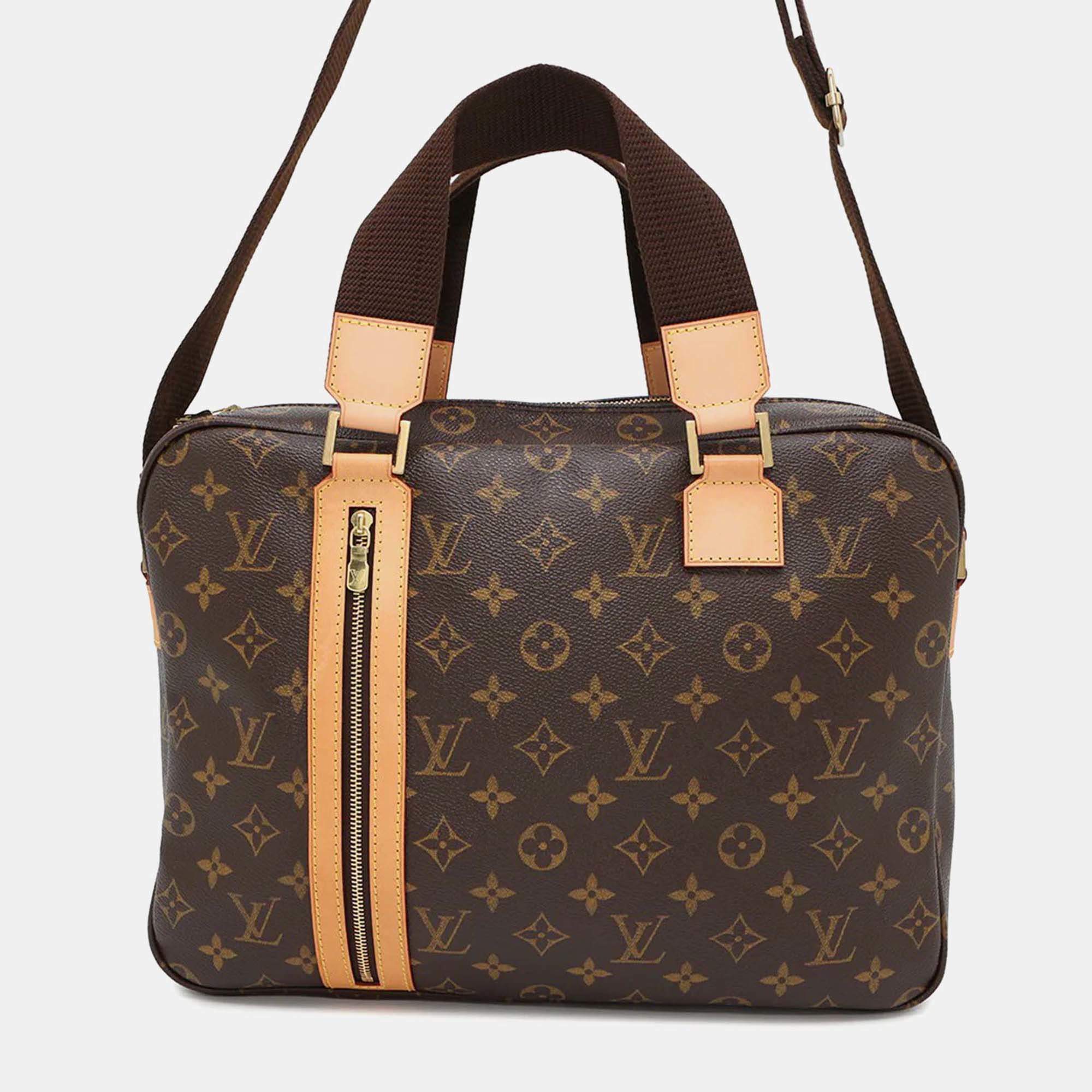 Pre Owned Louis Vuitton Sac Bosphore Brown Monogram Canvas Shoulder Bag