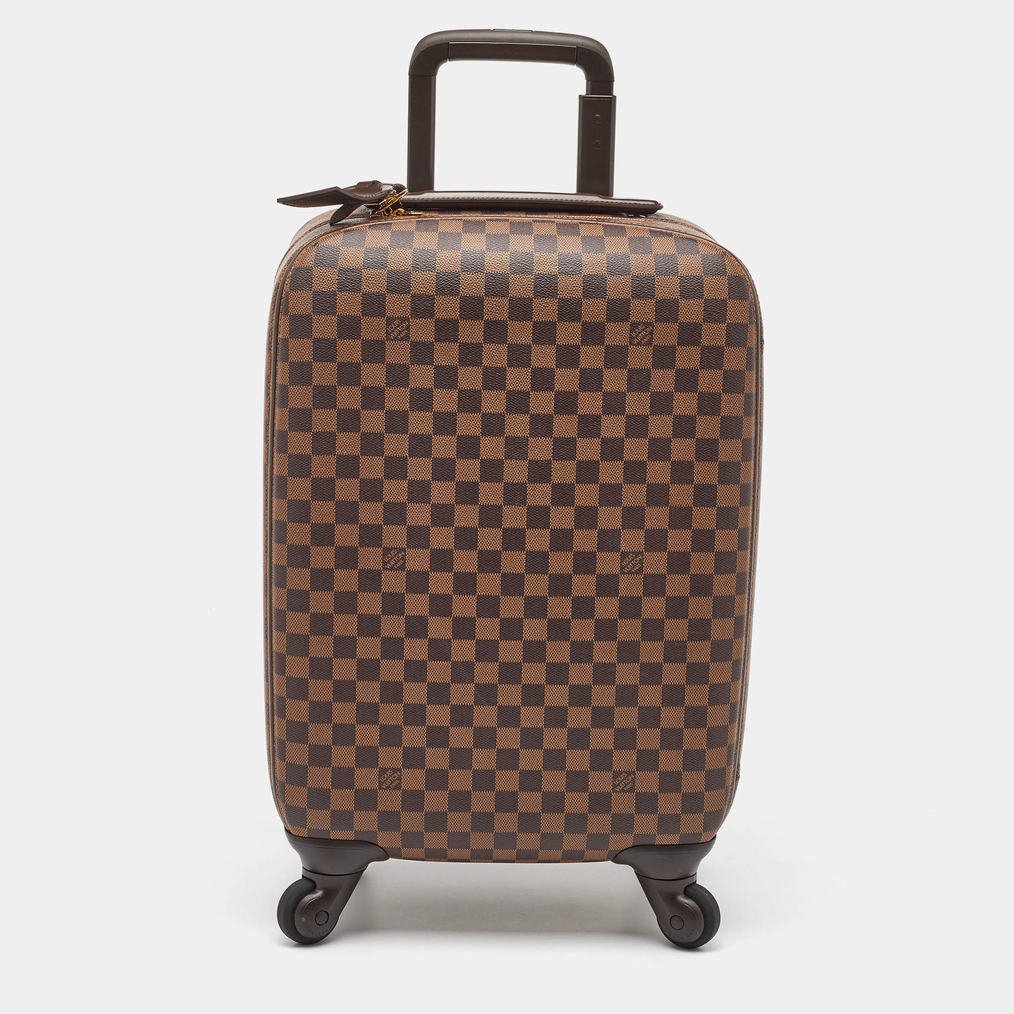 Pre Owned Louis Vuitton Damier Ebene Canvas Zephyr 55 Rolling Suitcase Luggage