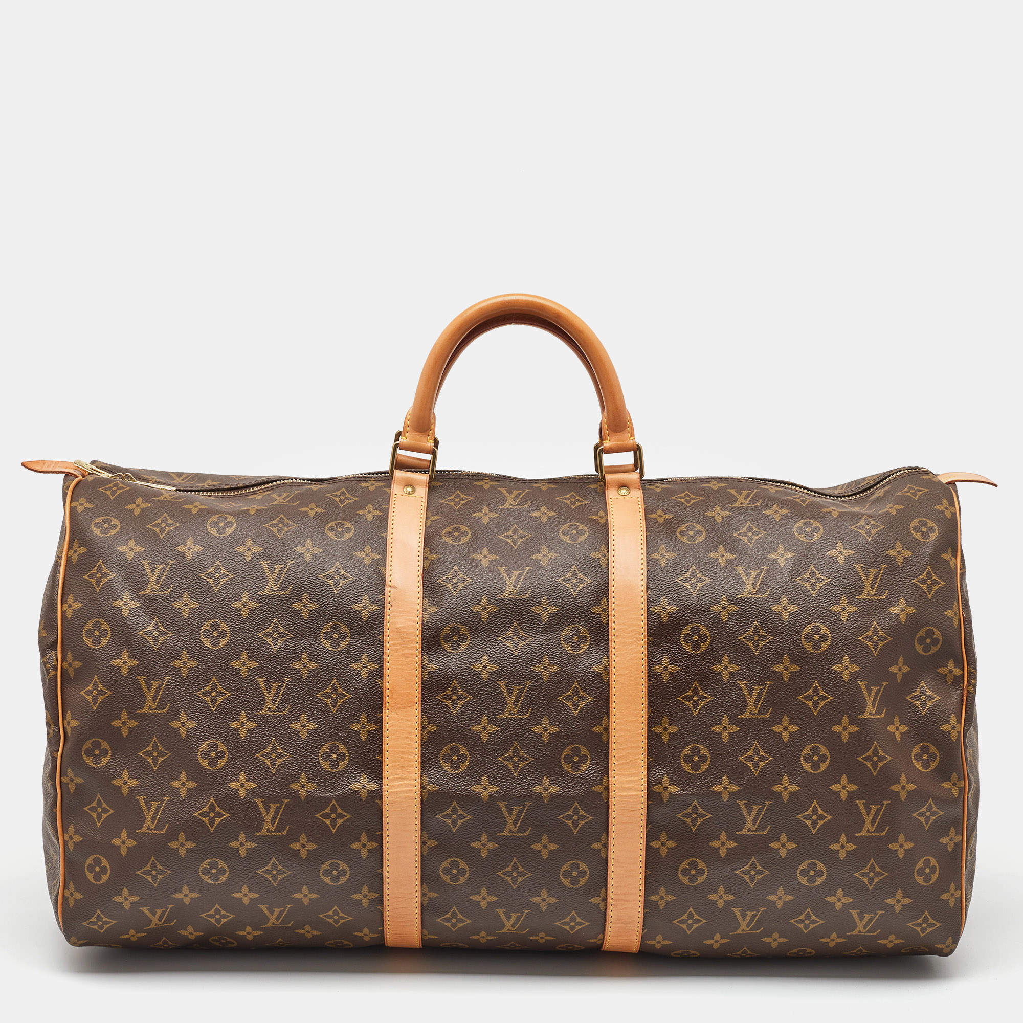 Pre Owned Louis Vuitton Monogram Canvas Keepall 60 Bag