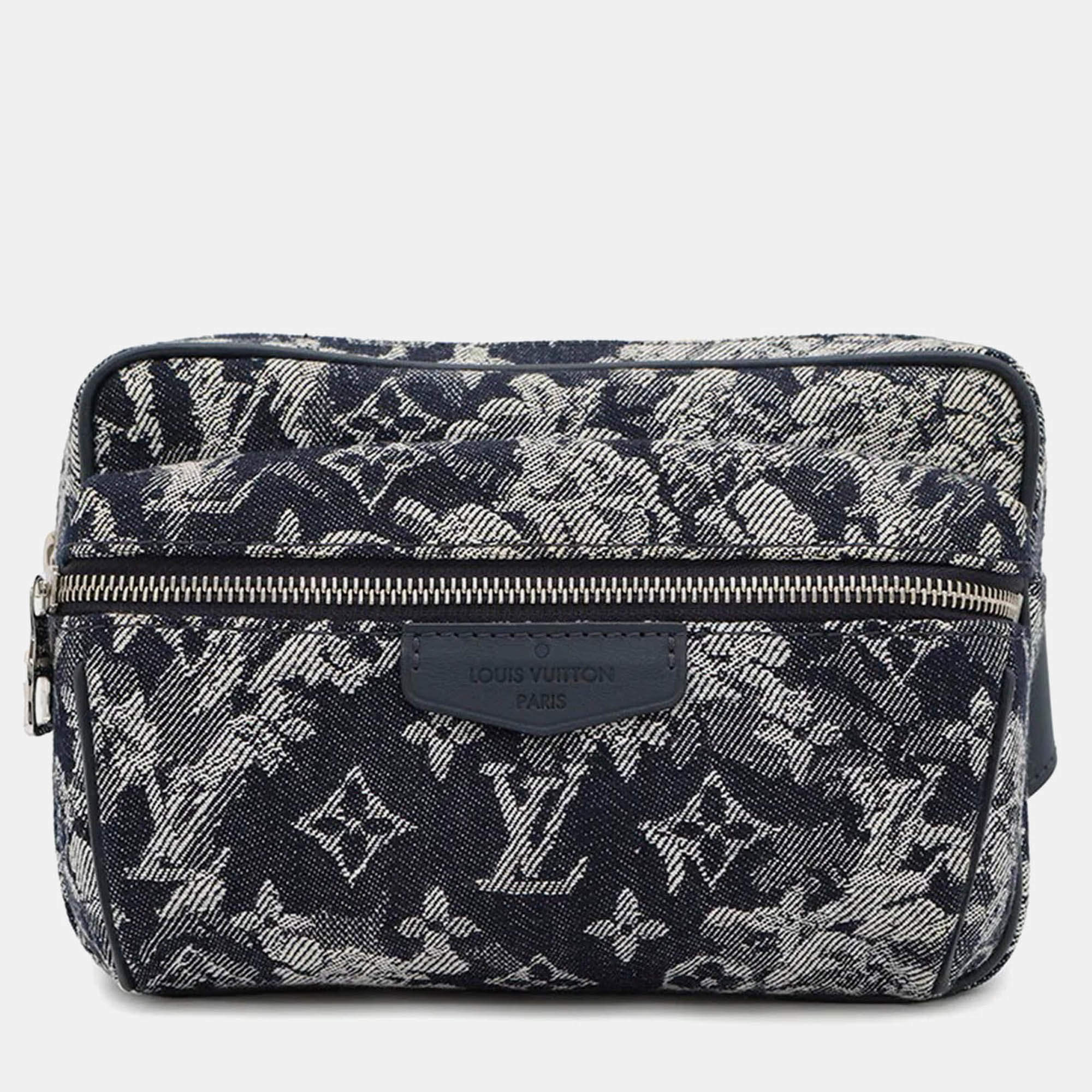 Pre Owned Louis Vuitton Bumbag/ Outdoor Navy Monogram / Tapestry