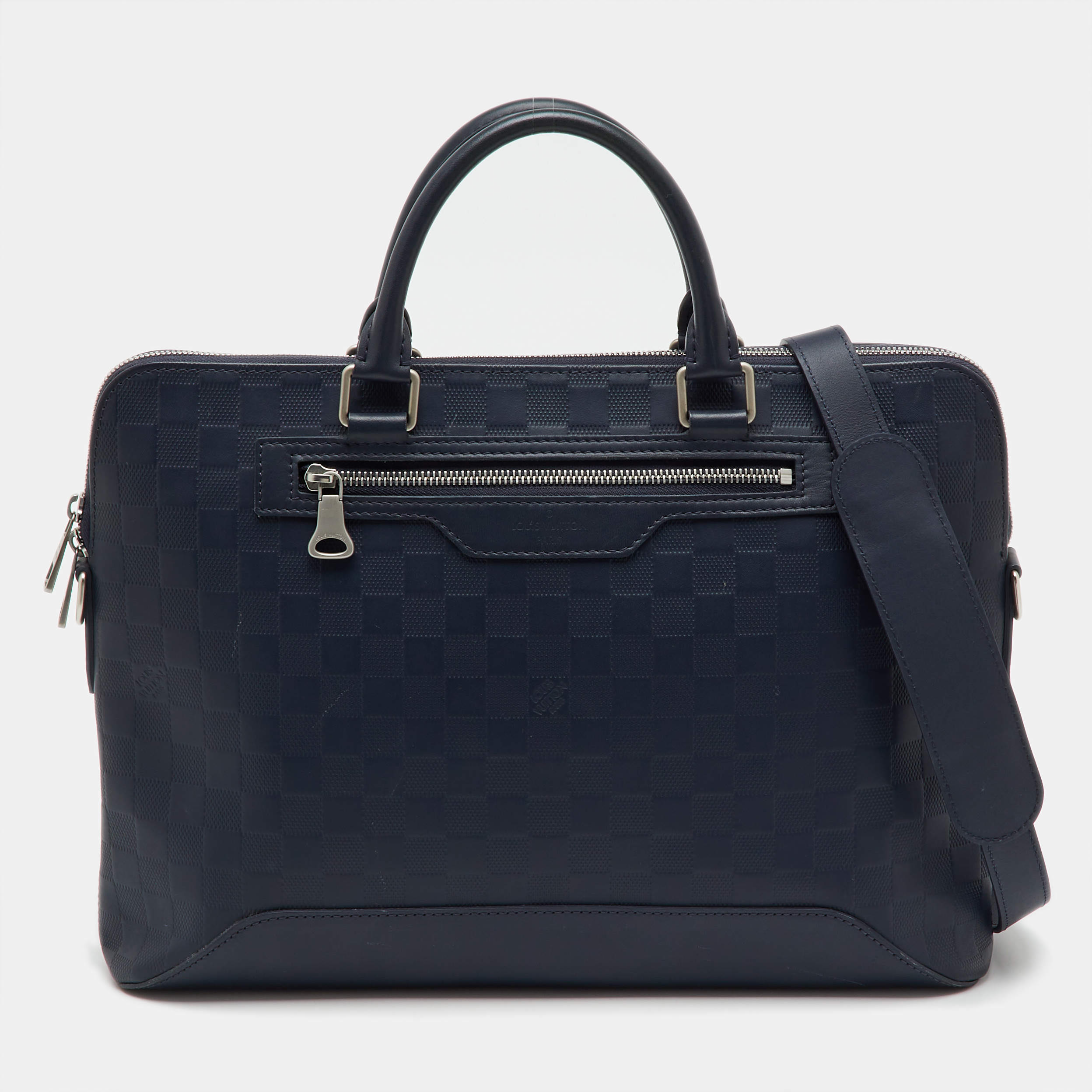 Pre Owned Louis Vuitton Cosmos Damier Infini Leather Avenue Soft Briefcase