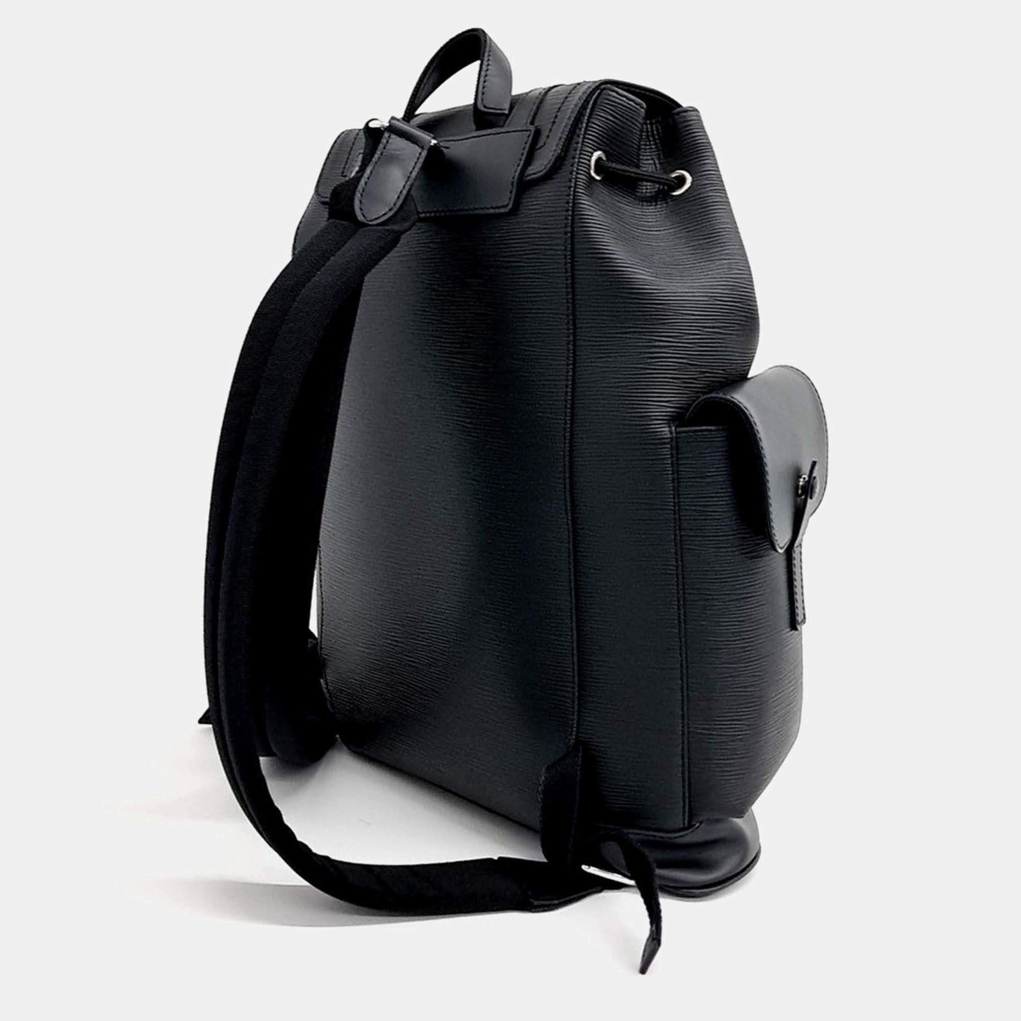 CaILouis Vuitton Lockme Backpack ブラック LOUIS VUITTON LV X YK Monogram Eclipse Dots Christopher MM