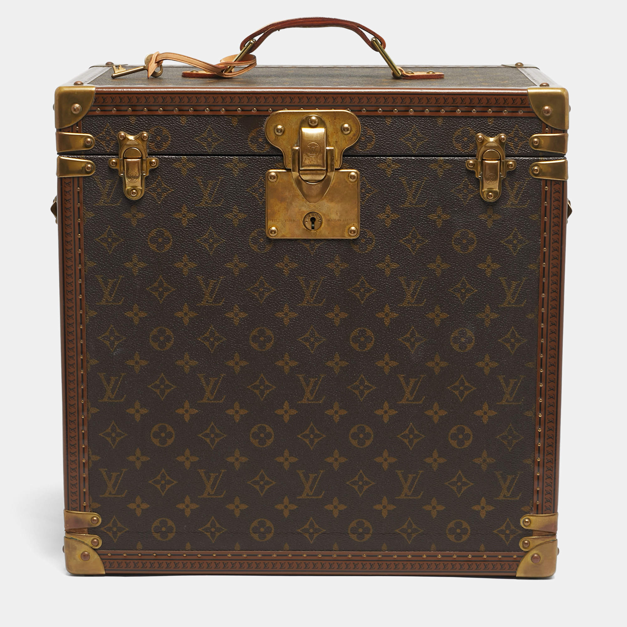 Pre Owned Louis Vuitton Monogram Canvas Watch Trunk