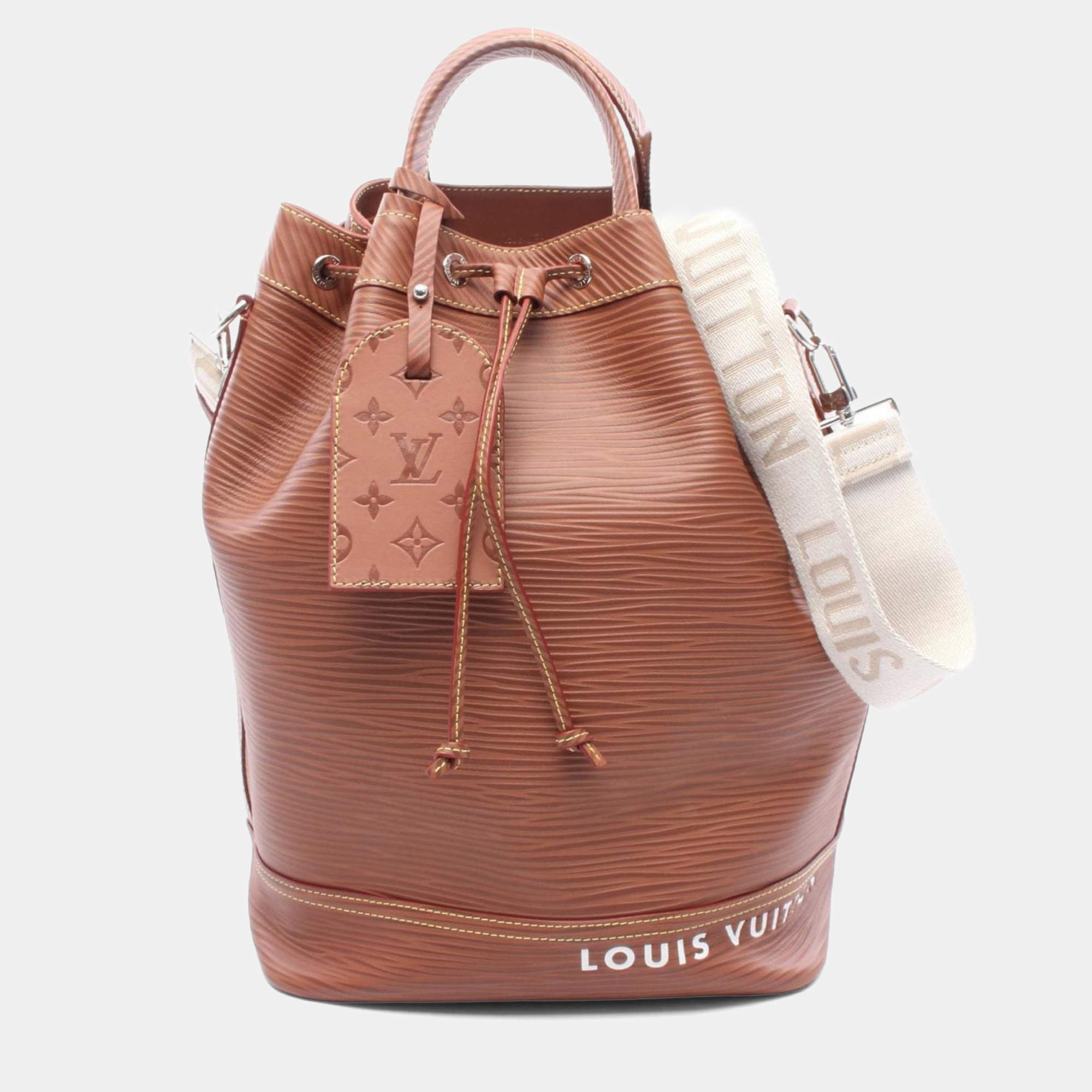 Pre Owned Louis Vuitton Maxi Noe Brown Epi Leather Sling Handbag